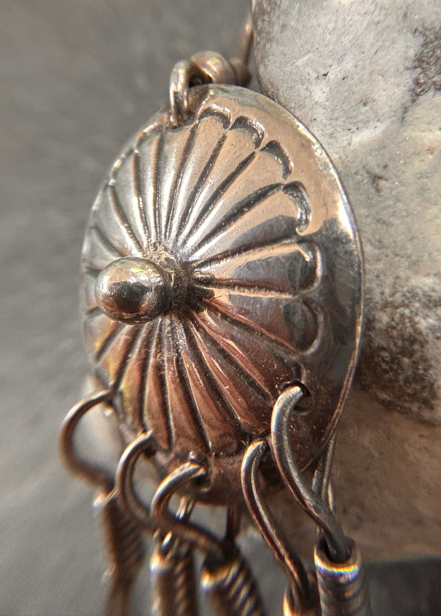 Fantastic Pair of Vintage Native American Earrings