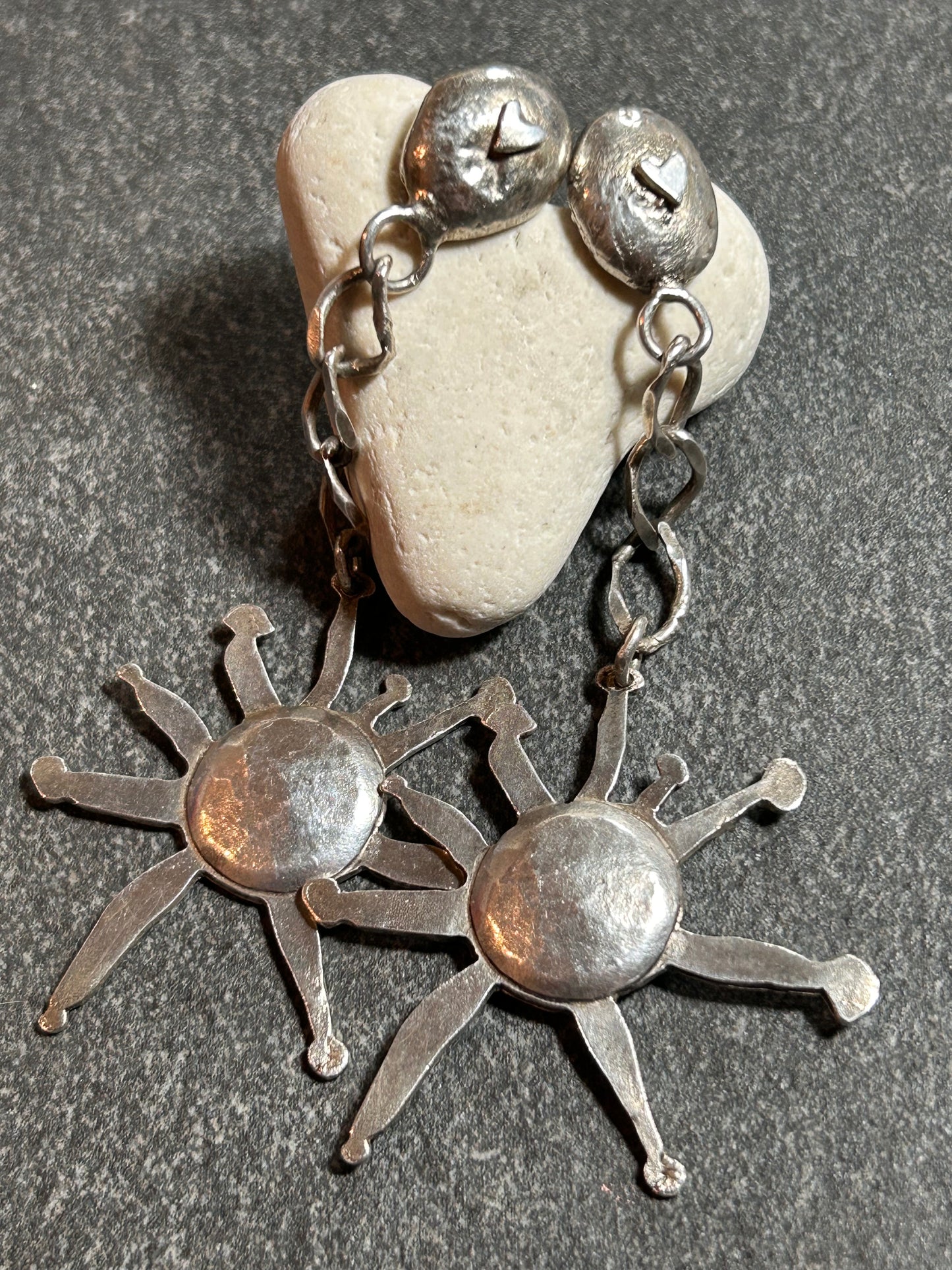 Artisan sun earrings - 1994