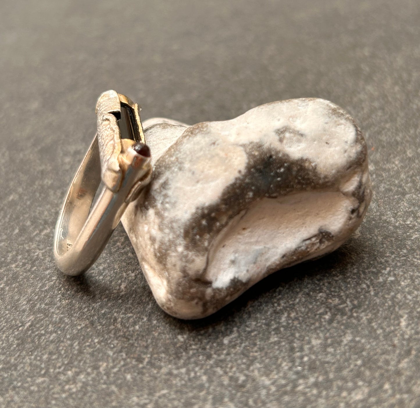 An absolutely exceptional vintage artisan sterling silver ring