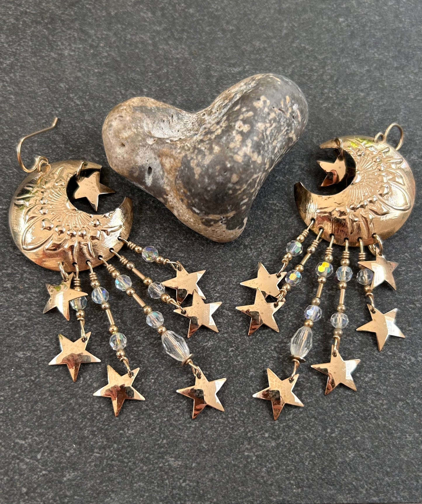 Fantastic Vintage Celestial
Earrings by Tabra – Circa 1980’s
