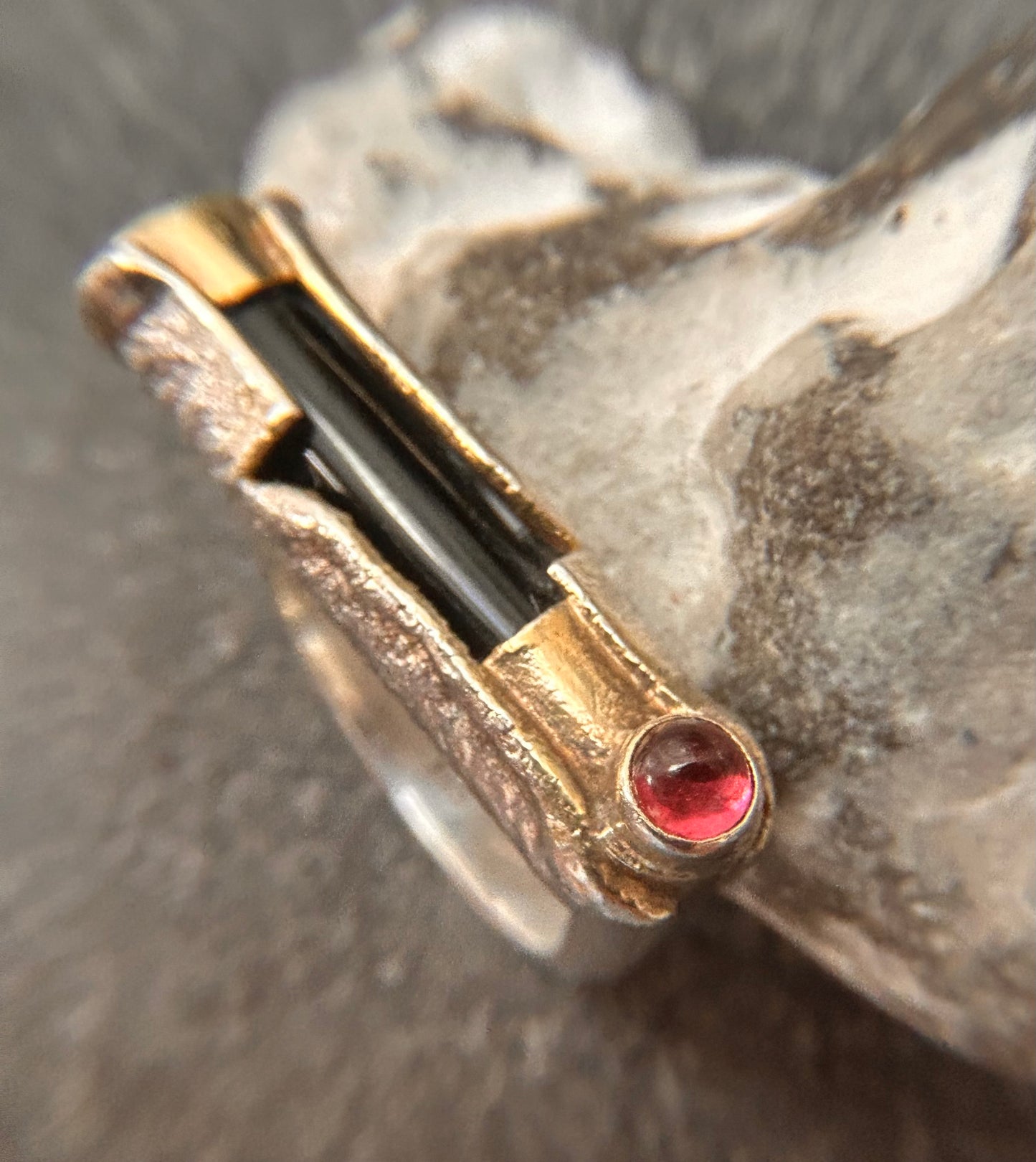 An absolutely exceptional vintage artisan sterling silver ring