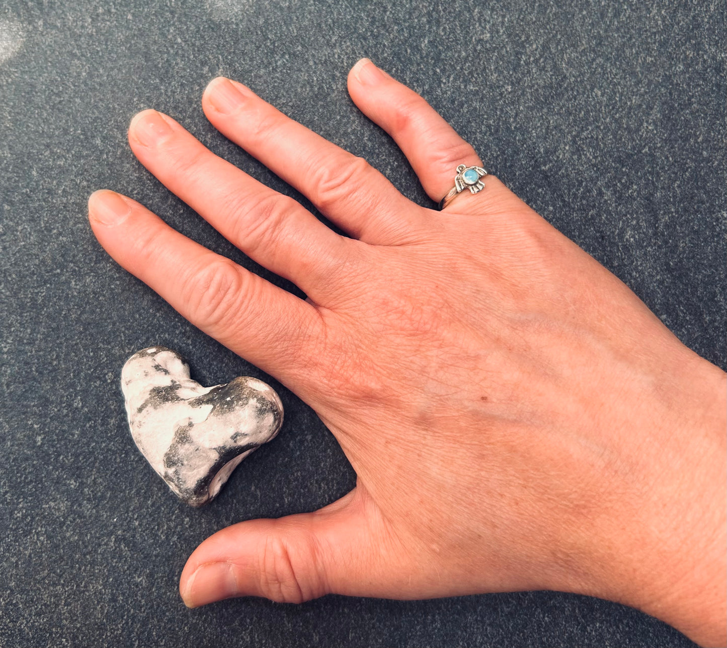 A wonderfully detailed vintage sterling silver Native American Thunderbird ring