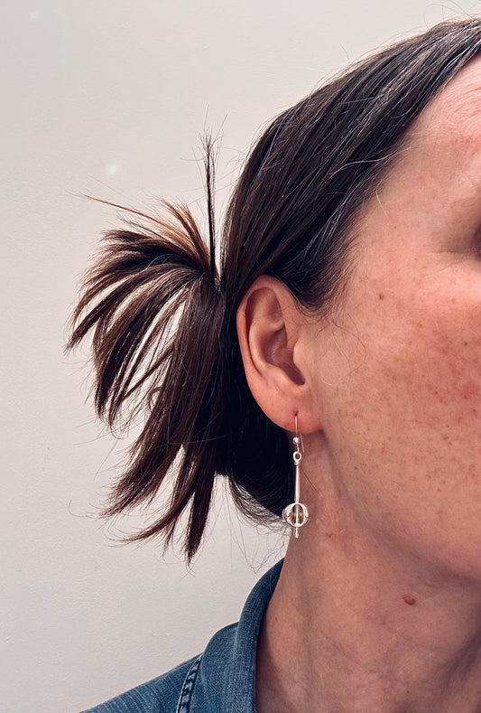 Elegant vintage drop earrings by Kit Heath 1997