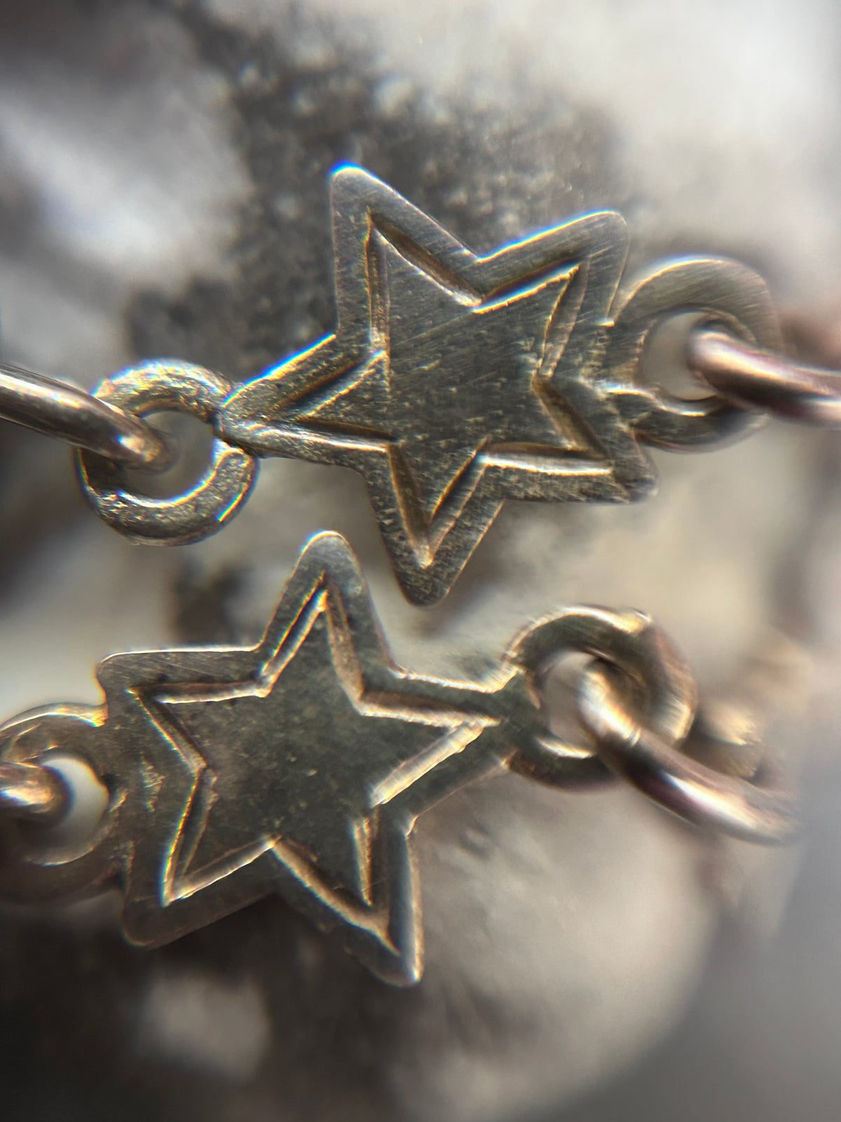 Vintage Sterling Silver Twelve Star Bracelet ✨