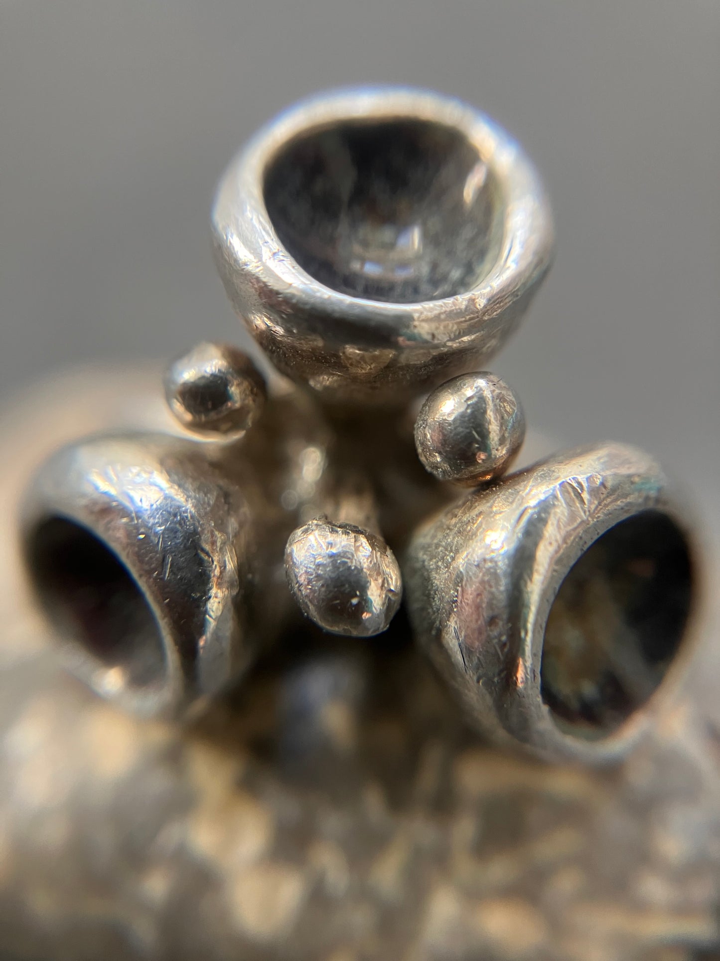Super sculptural vintage sterling silver ring - made in Israel