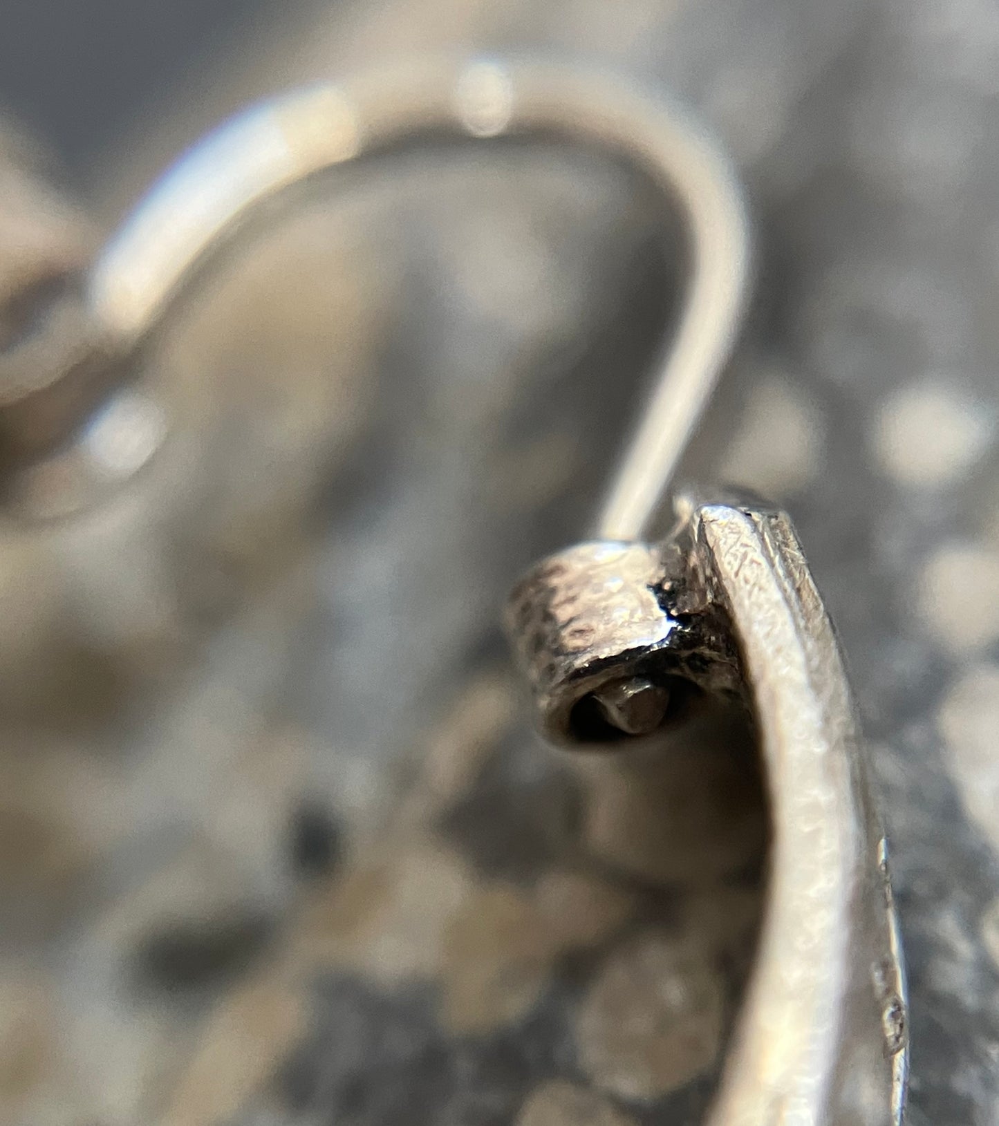 Vintage sterling silver hoops.