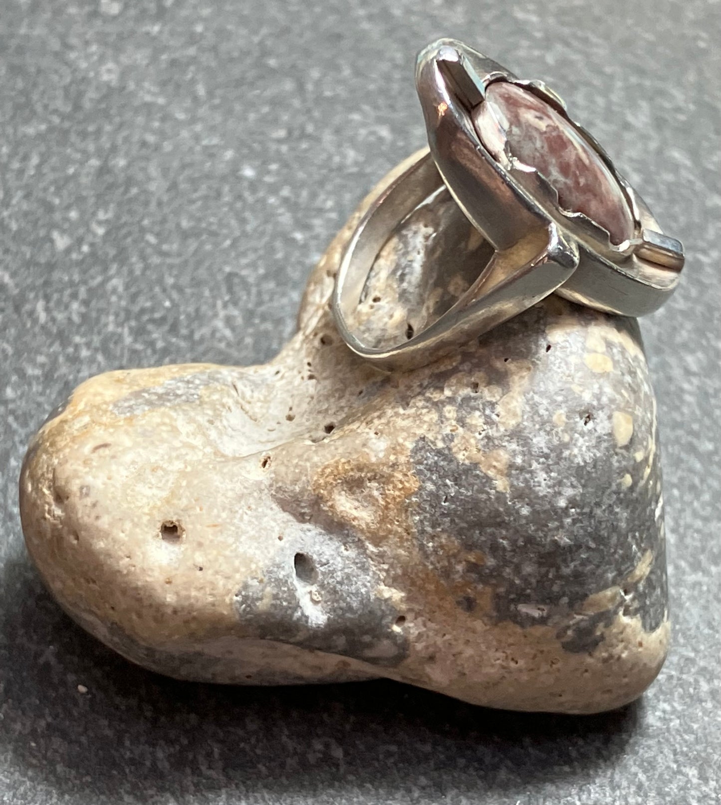 Vintage handmade sterling silver ring.