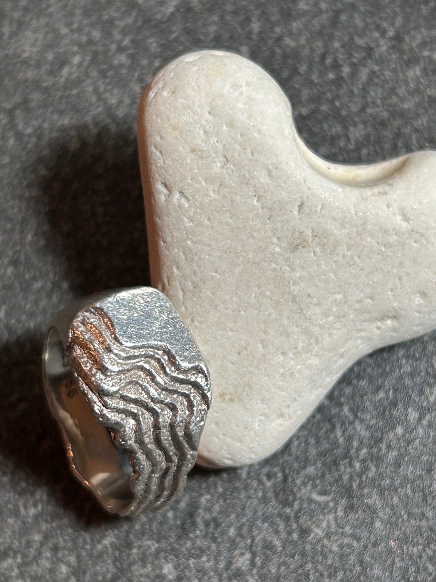 Shoreline  vintage Danish sterling silver ring