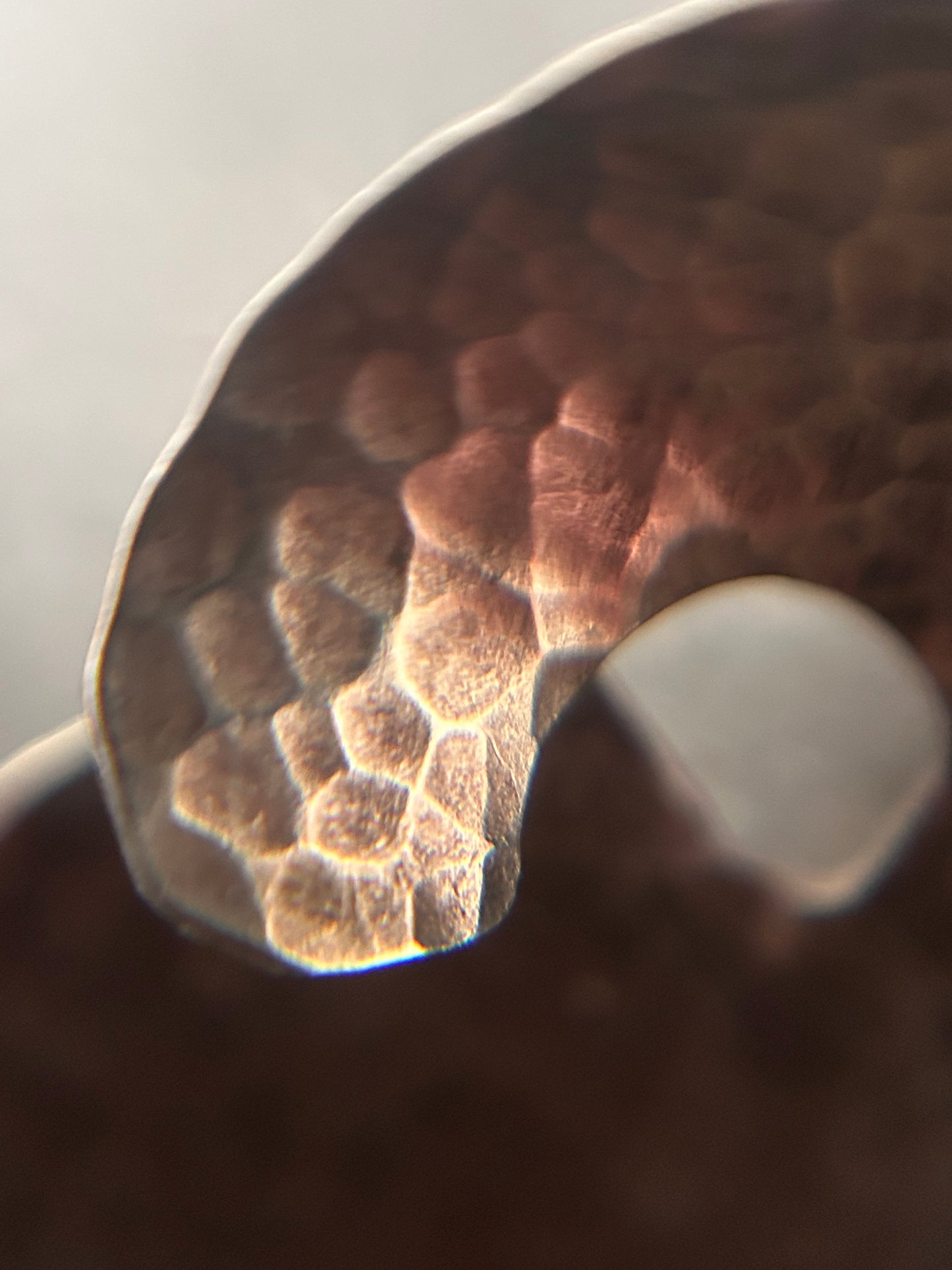 A striking pair of artisan-made vintage sterling silver earrings