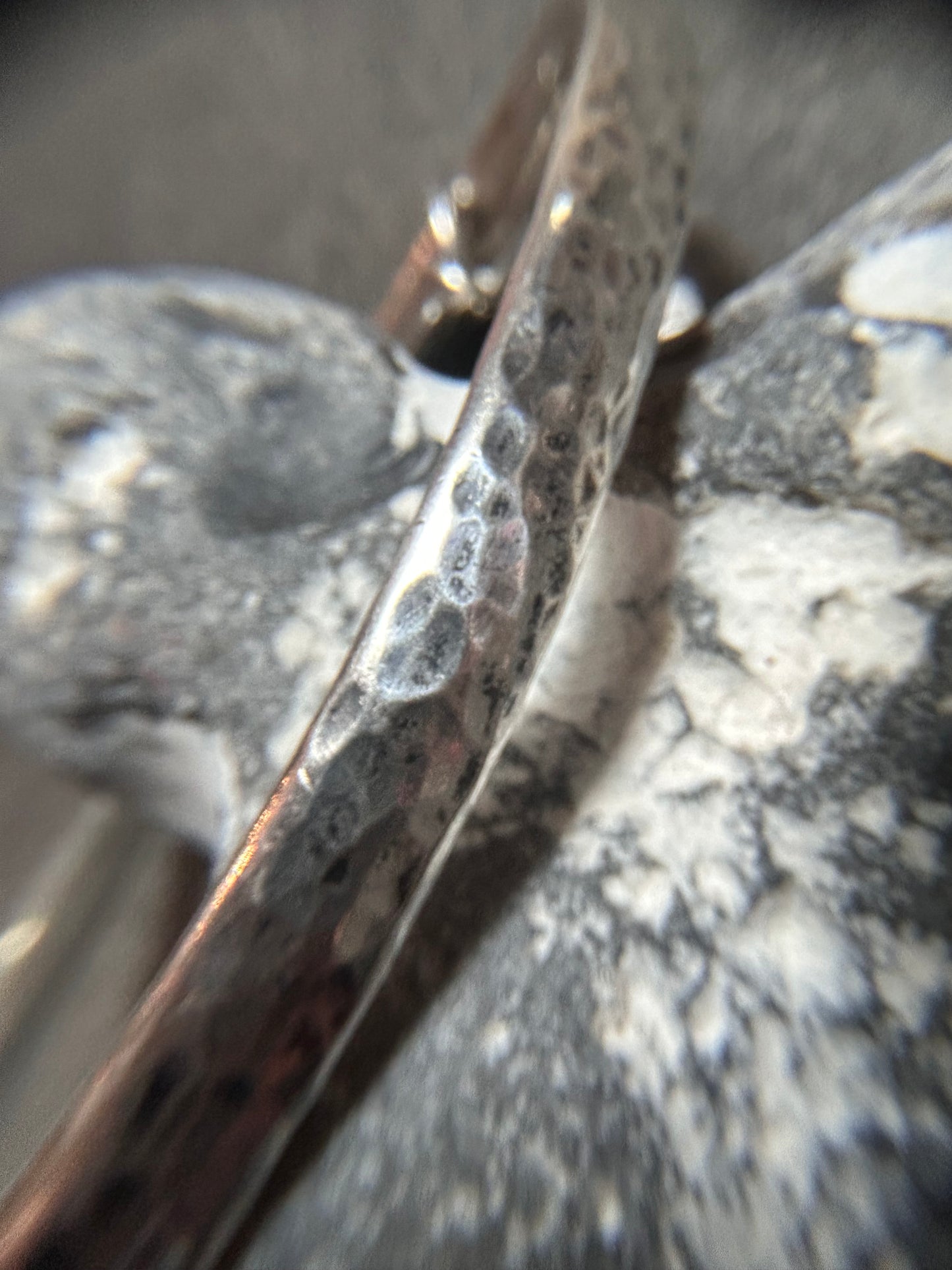 Artisan bangle work ‘X’s and hearts.