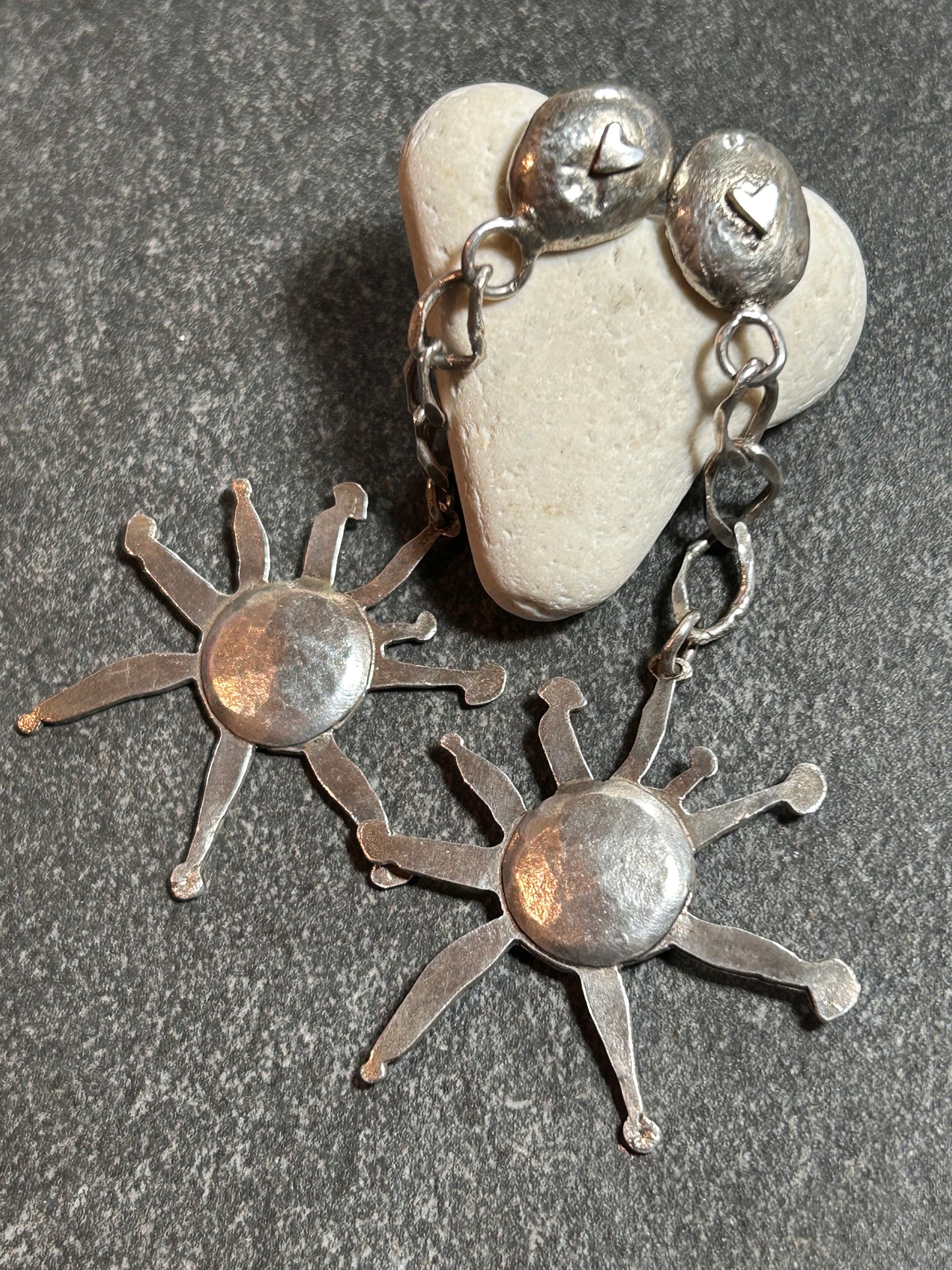 Artisan sun earrings - 1994
