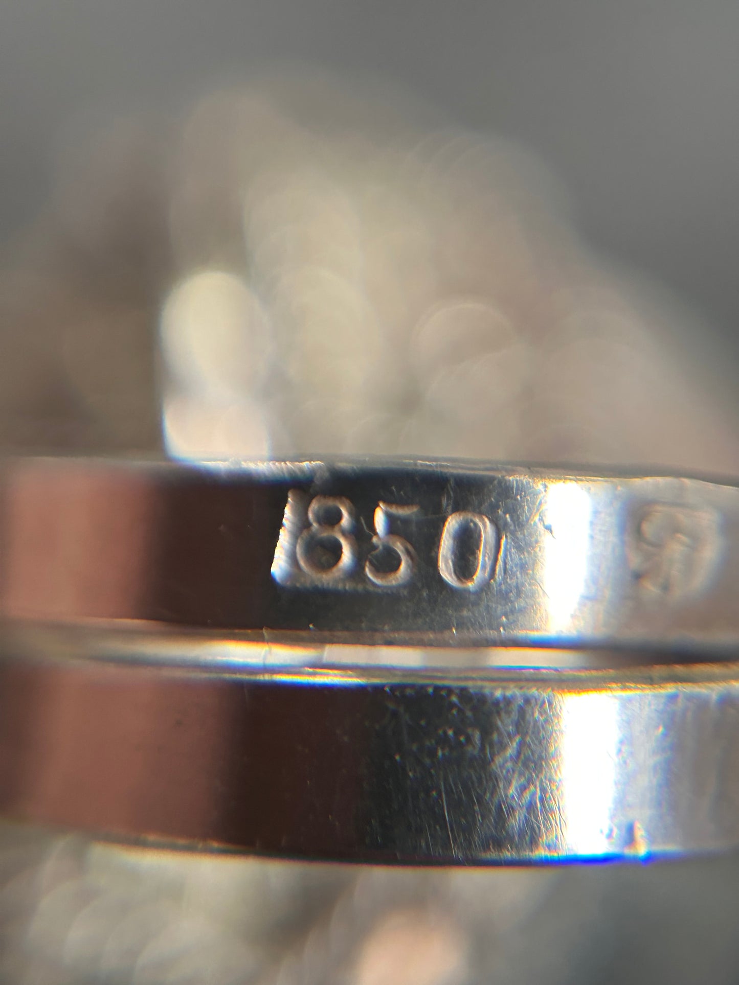 Striking vintage sterling silver ring with stunning pyrite (fool’s gold)