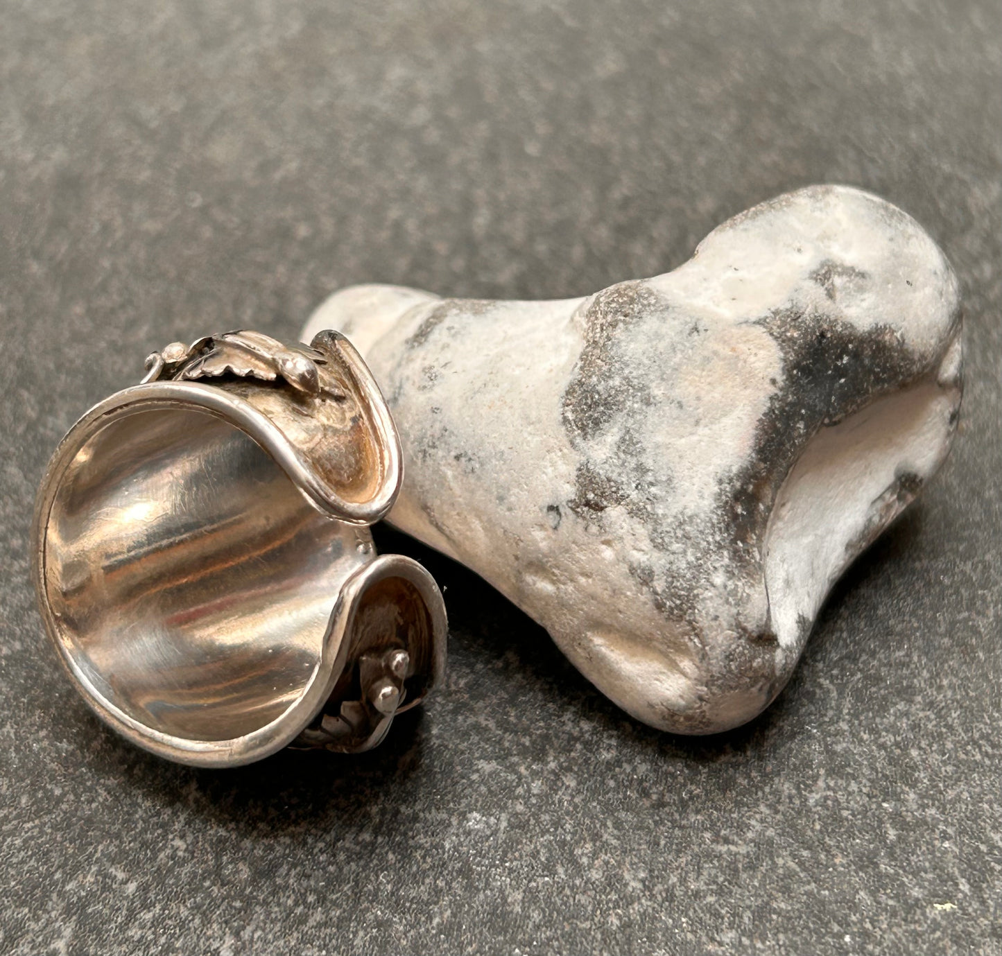 Statement Vintage Rhodochrosite Ring