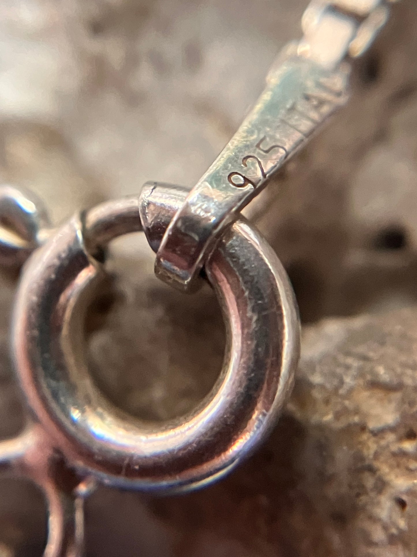 Vintage sterling silver box chain. 18 inches