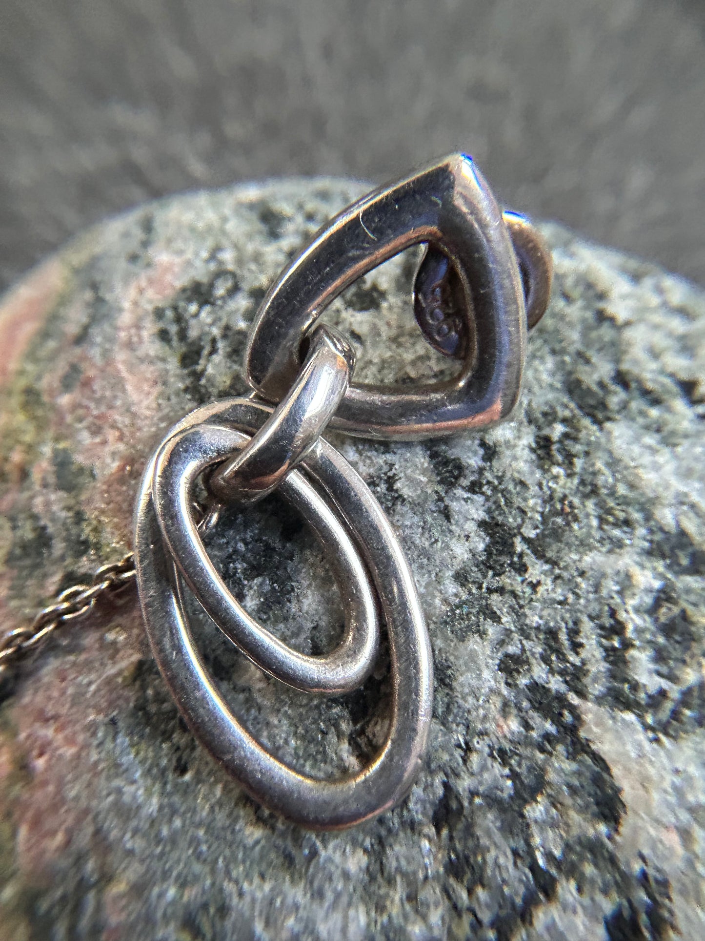 Vintage Sterling Silver Earrings with Autumn Charm