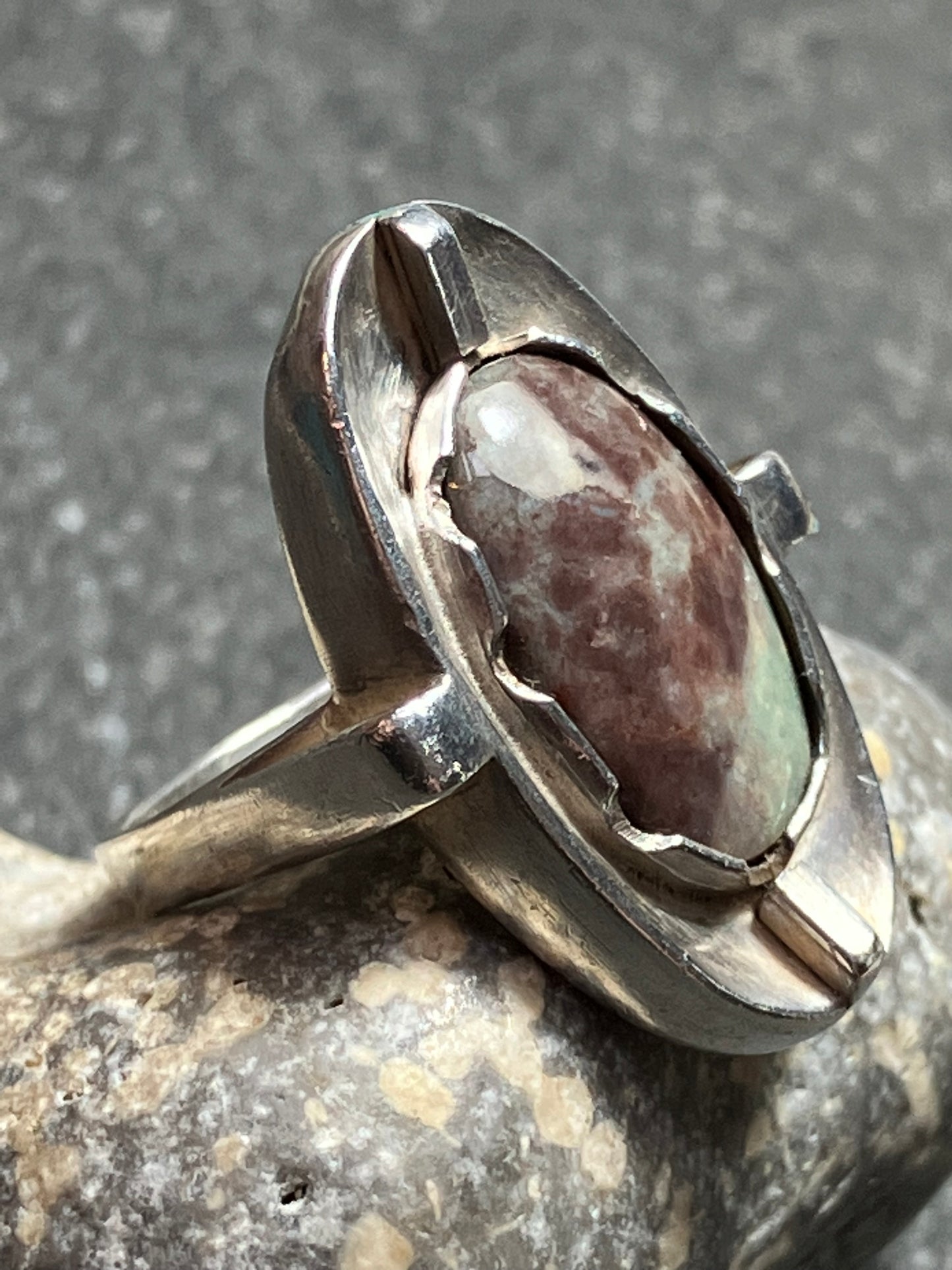 Vintage handmade sterling silver ring.