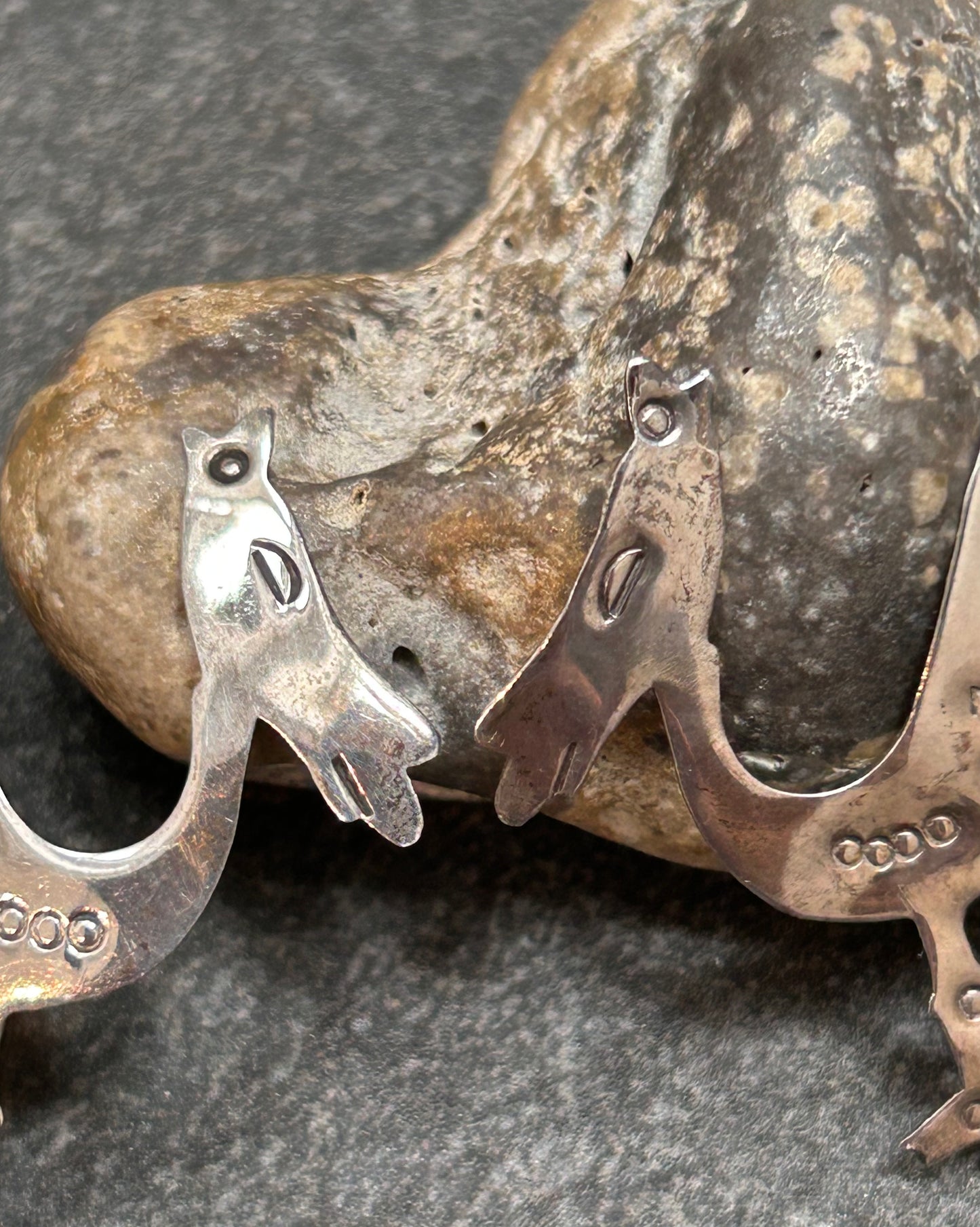 Couldn’t resist this quirky pair of vintage sterling camel earrings!