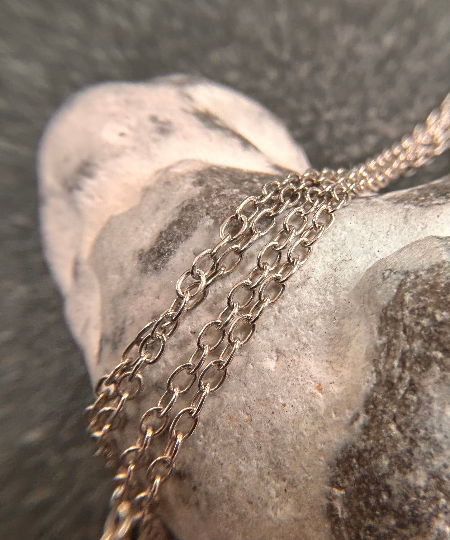 Beautiful Vintage Sterling Silver Diamond-Cut Cross Necklace -1976