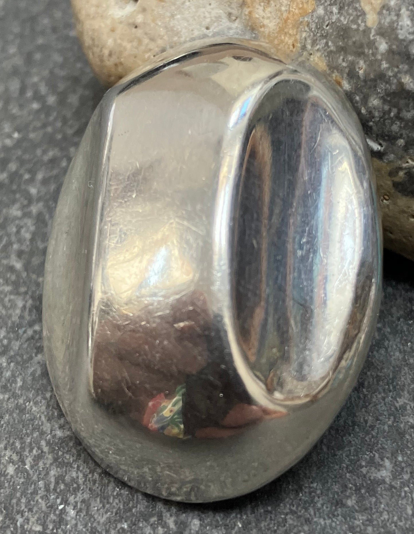 Vintage large sterling silver earrings.