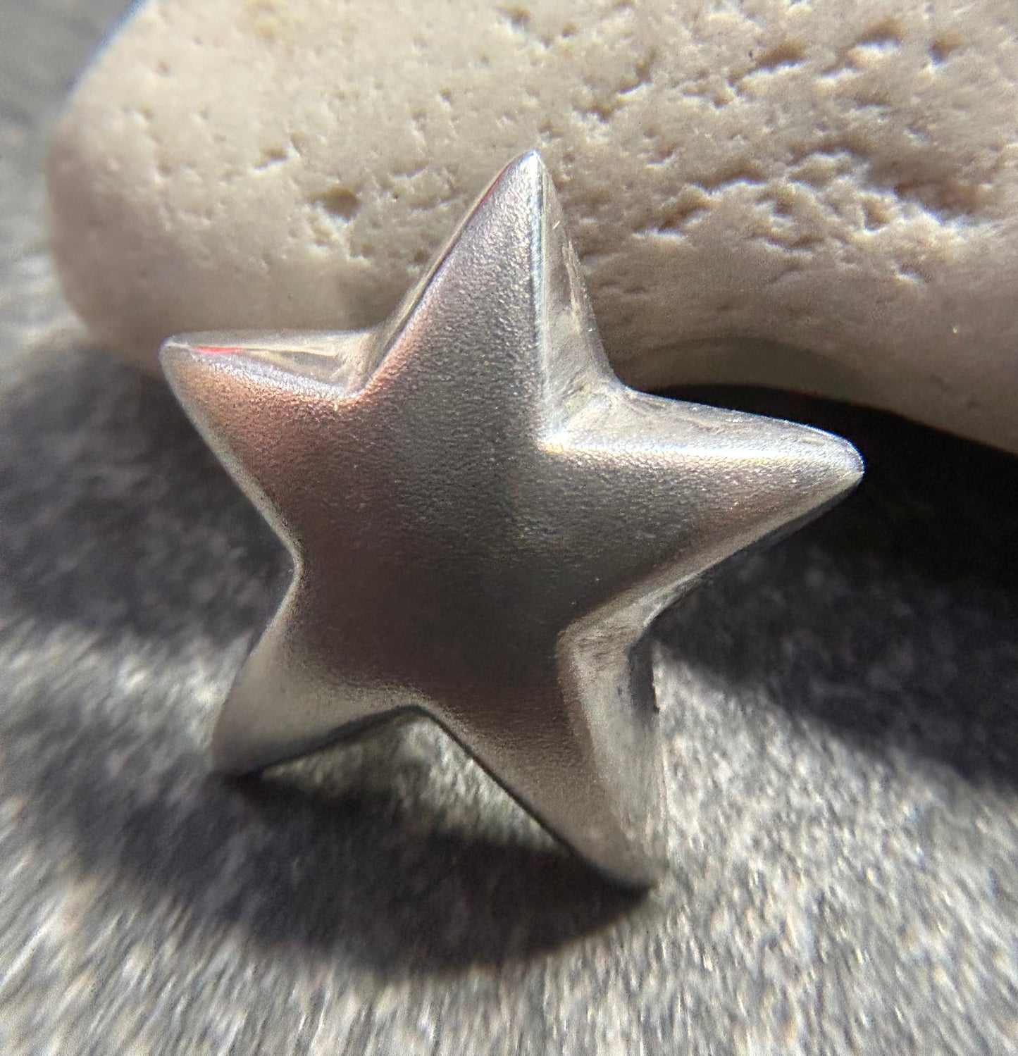 Vintage sterling silver star stud earrings