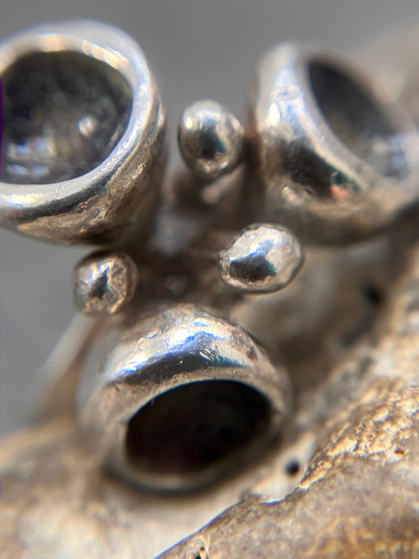 Super sculptural vintage sterling silver ring - made in Israel