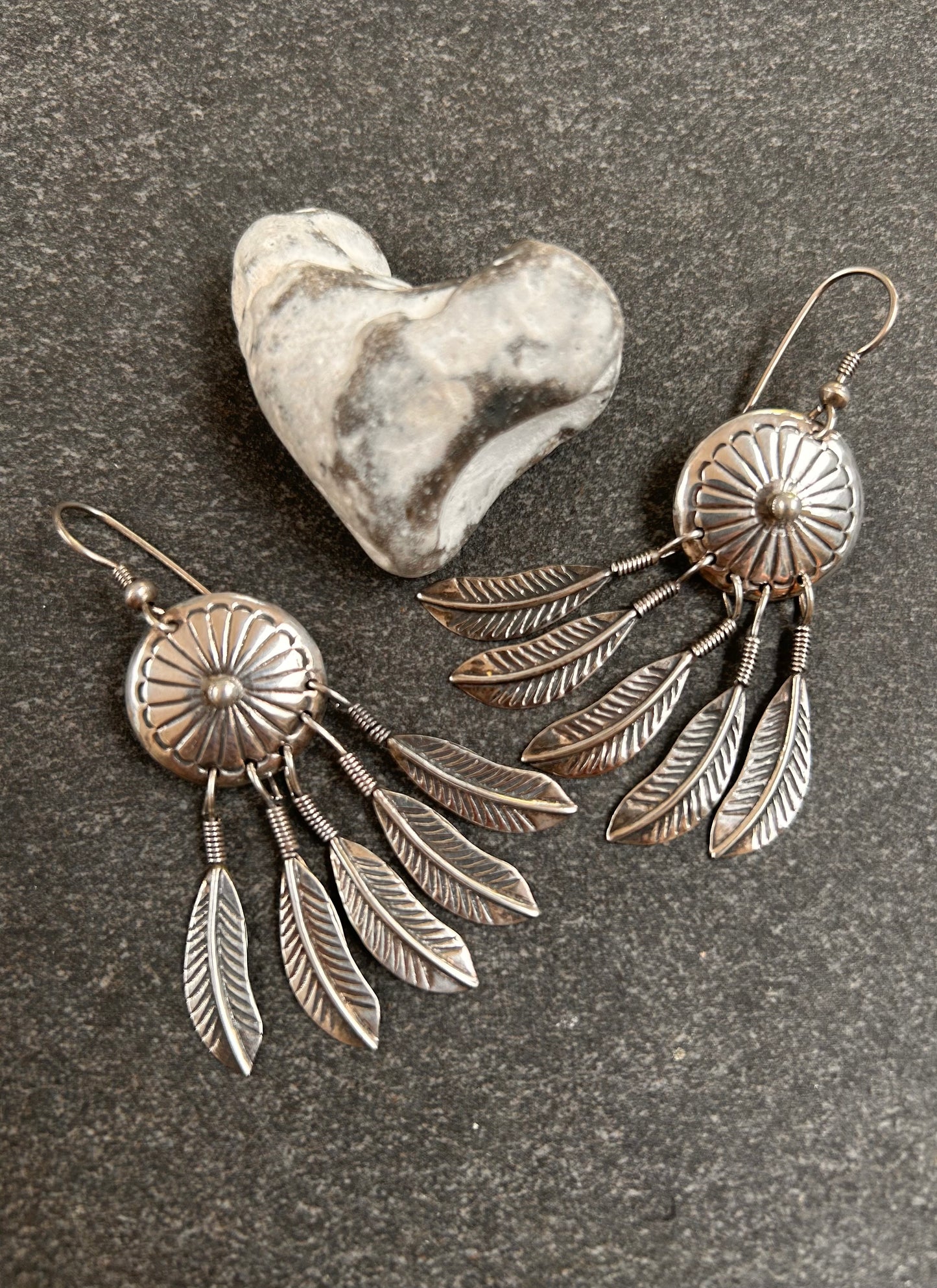 Fantastic Pair of Vintage Native American Earrings