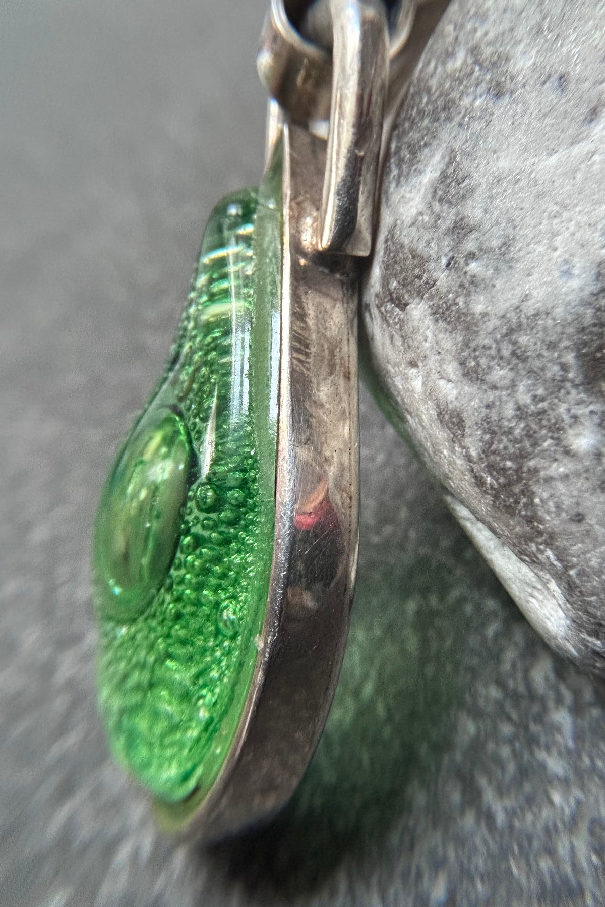 Artisan Hand-Blown Glass & Sterling Silver Earrings
