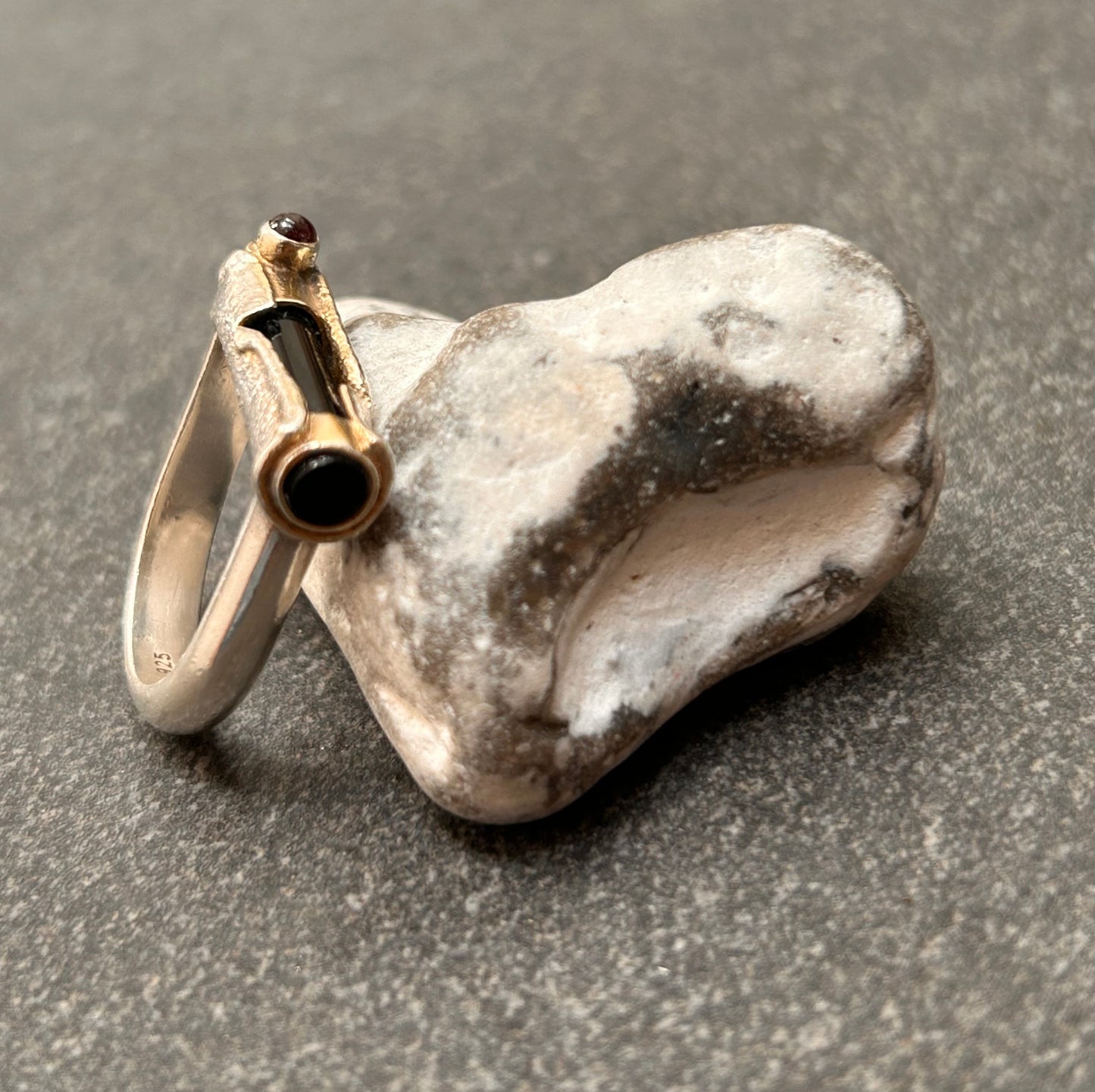 An absolutely exceptional vintage artisan sterling silver ring