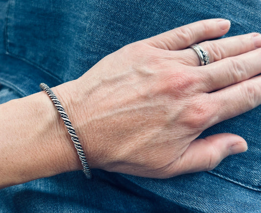 Vintage Danish sterling silver bangle