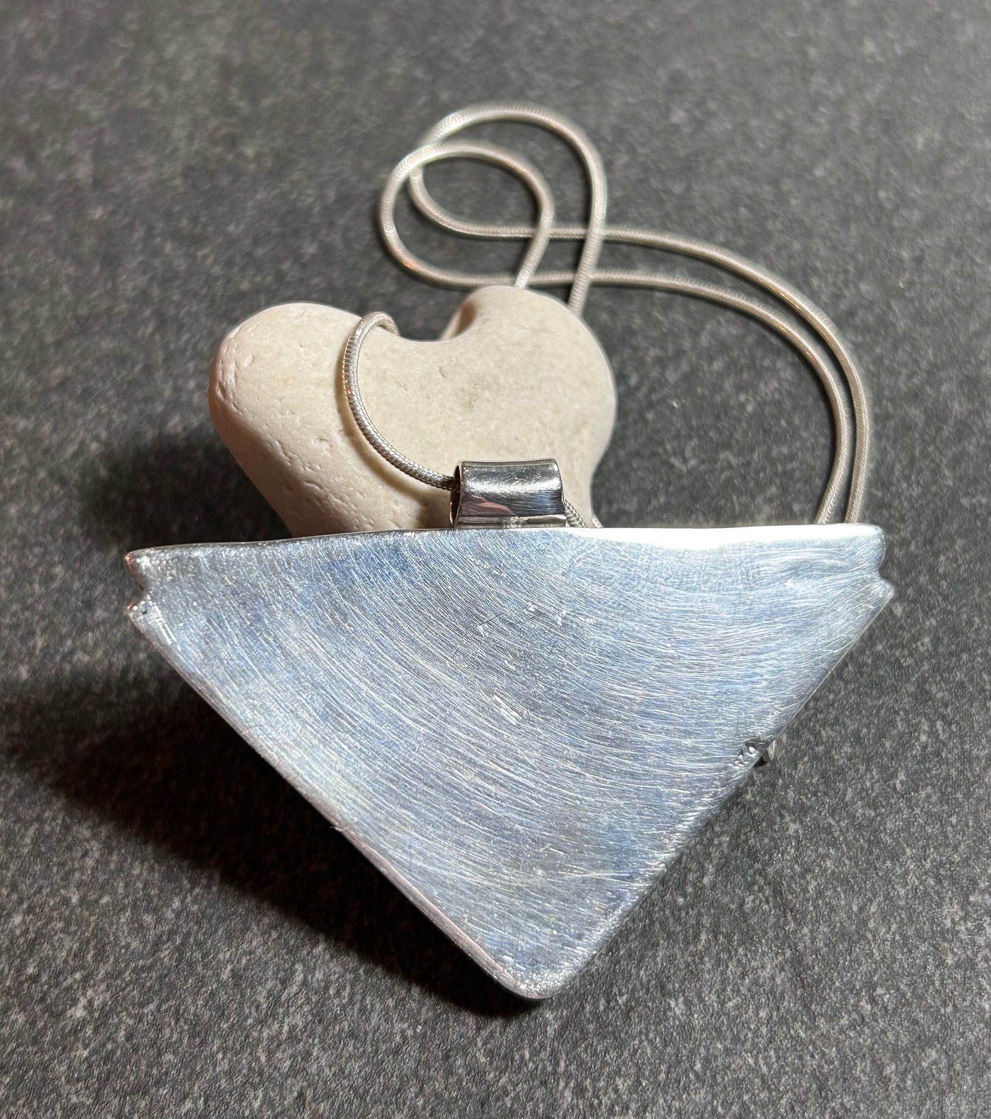 Luminous dichroic glass pendant