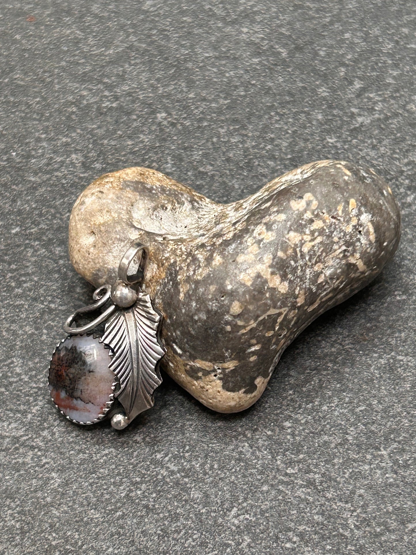 Vintage Native American sterling silver pendant by Nelson