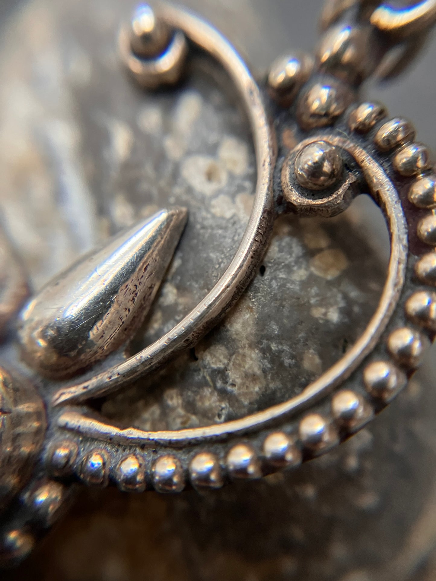 Vintage Sterling silver and lapis earrings.