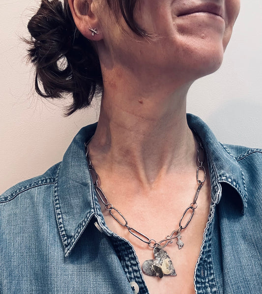 Artisan sterling silver necklace 2008.