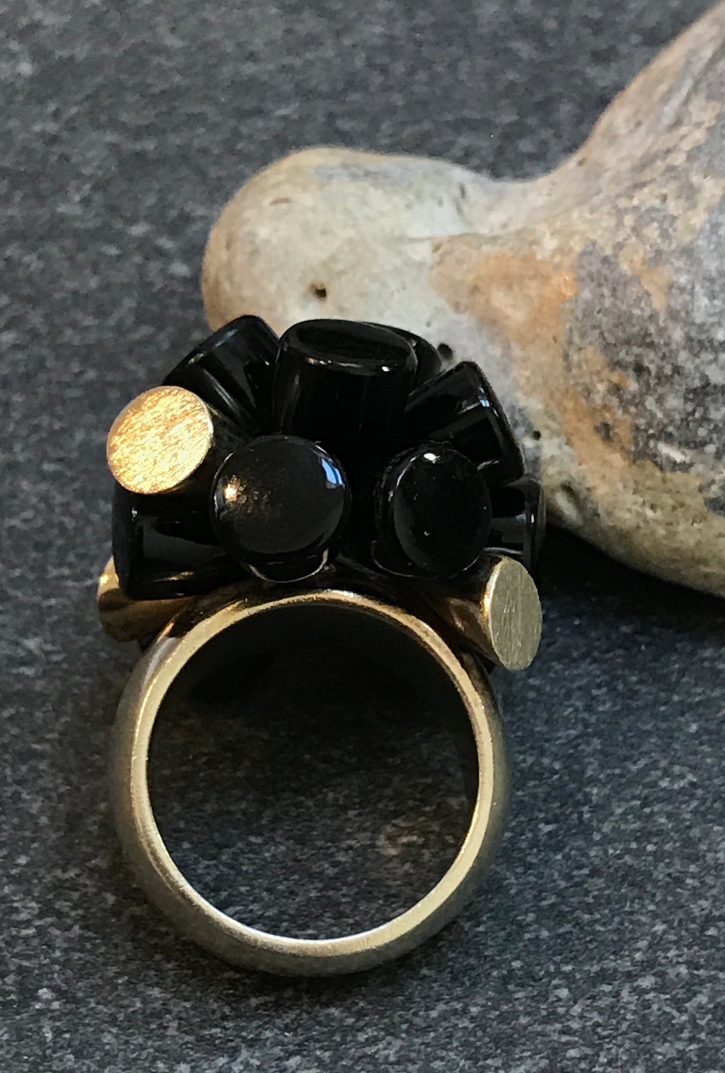 Truly exceptional vintage statement three dimensional ring.