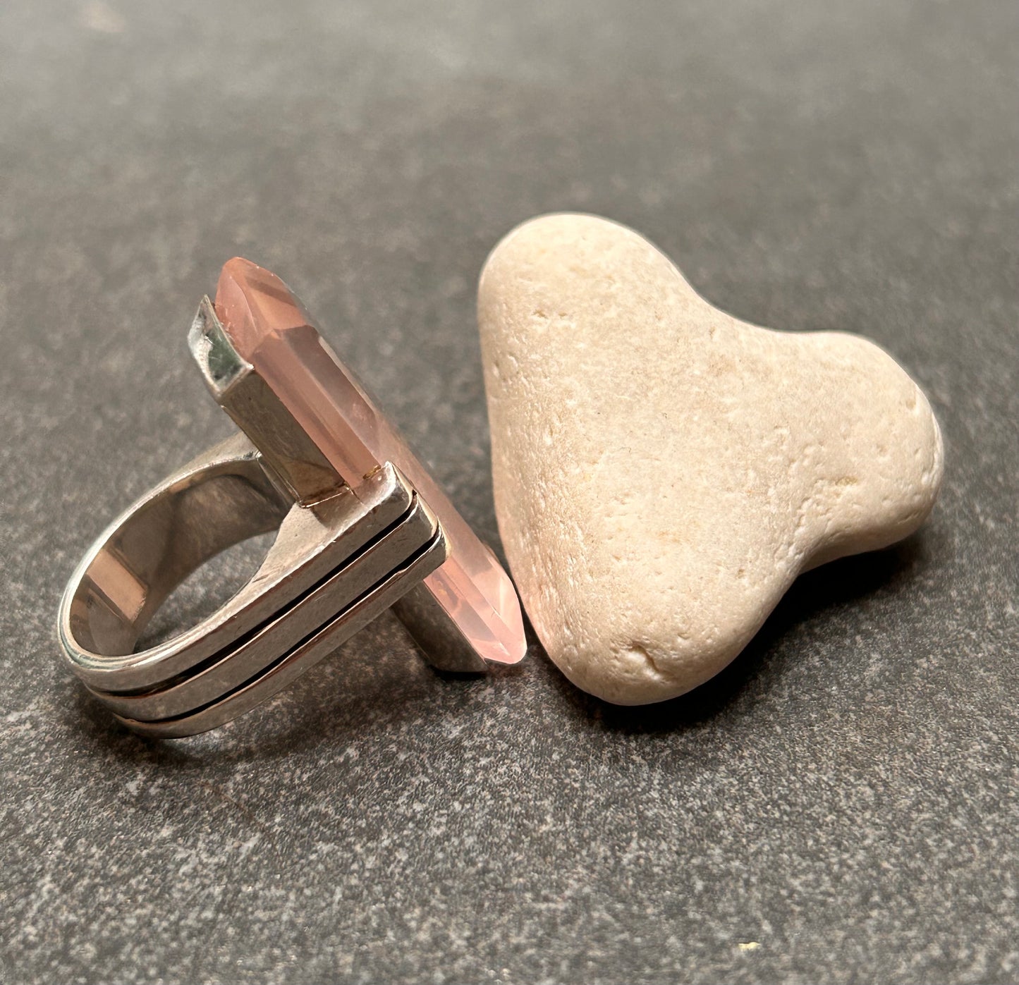 An absolutely stunning vintage sterling silver ring by renowned Danish designer Gunnar Thorvald Ekberg