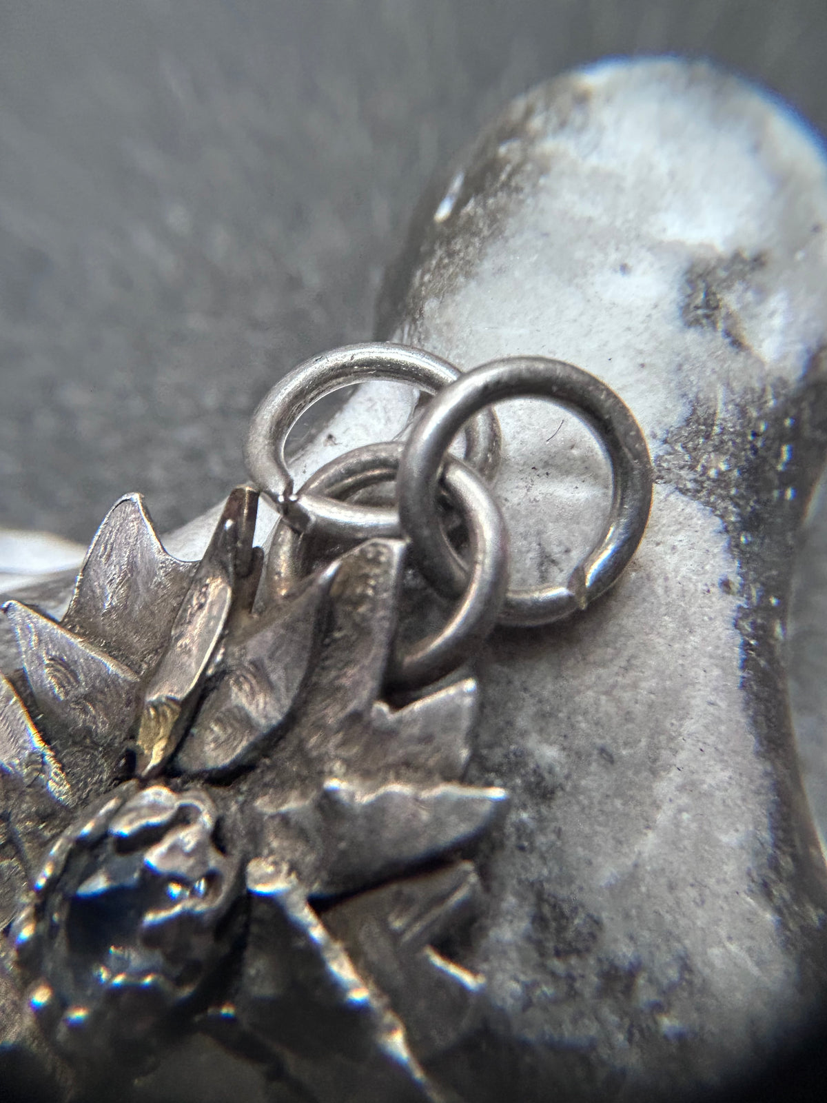 Artisan Sterling Silver King Cobra Stone Pendant