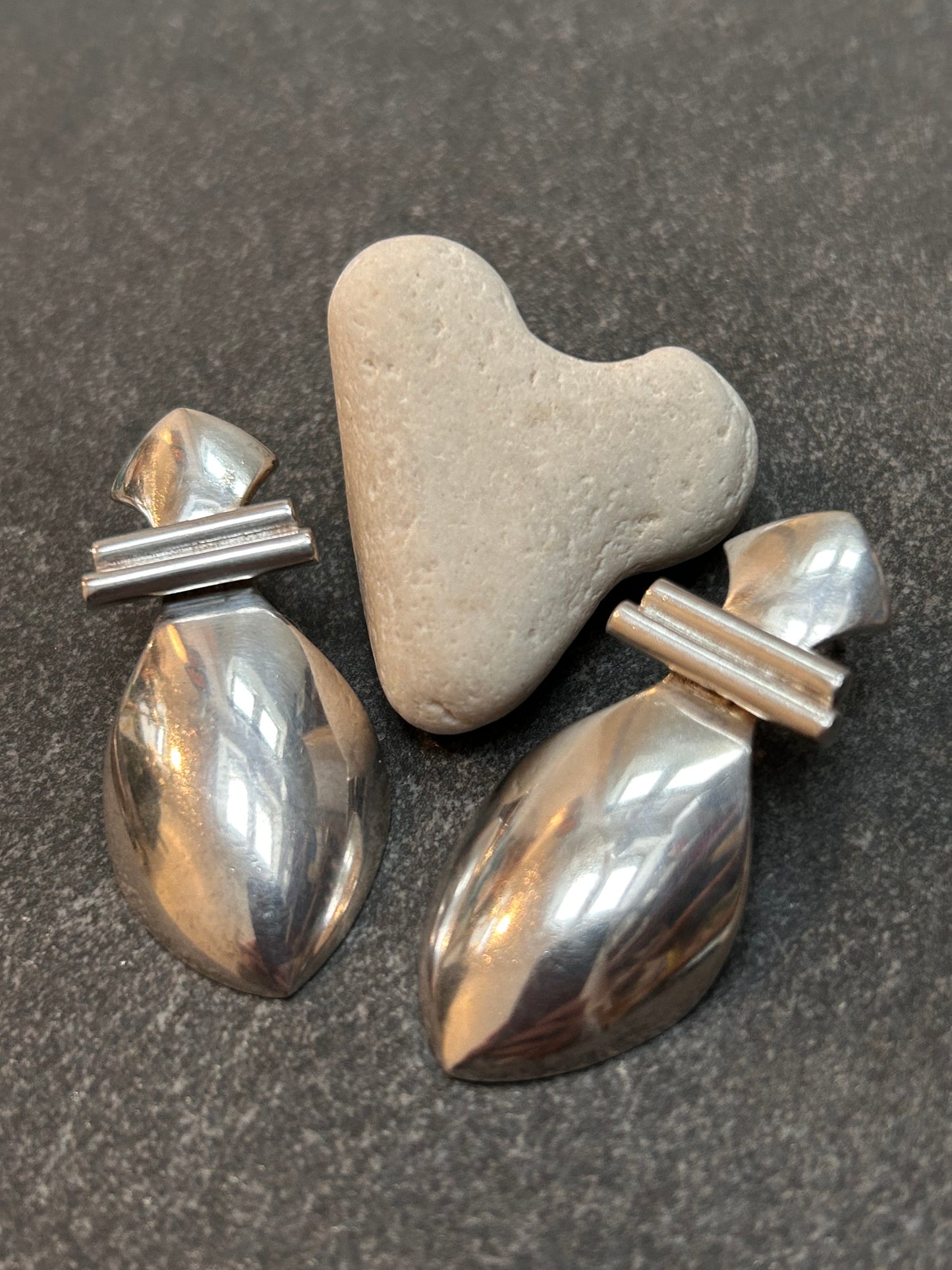 Artisan Vintage Sterling Silver Statement Earrings.