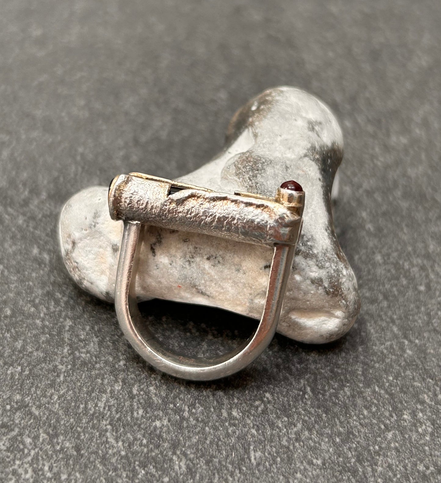 An absolutely exceptional vintage artisan sterling silver ring
