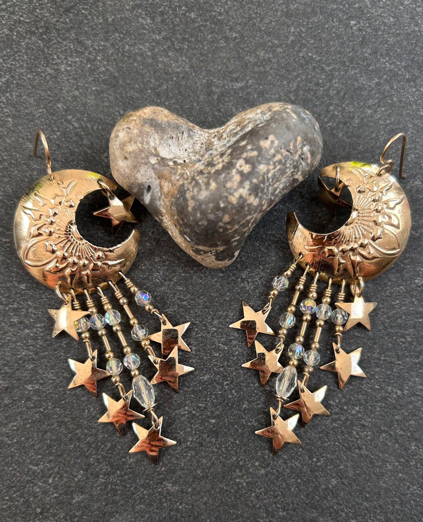Fantastic Vintage Celestial
Earrings by Tabra – Circa 1980’s