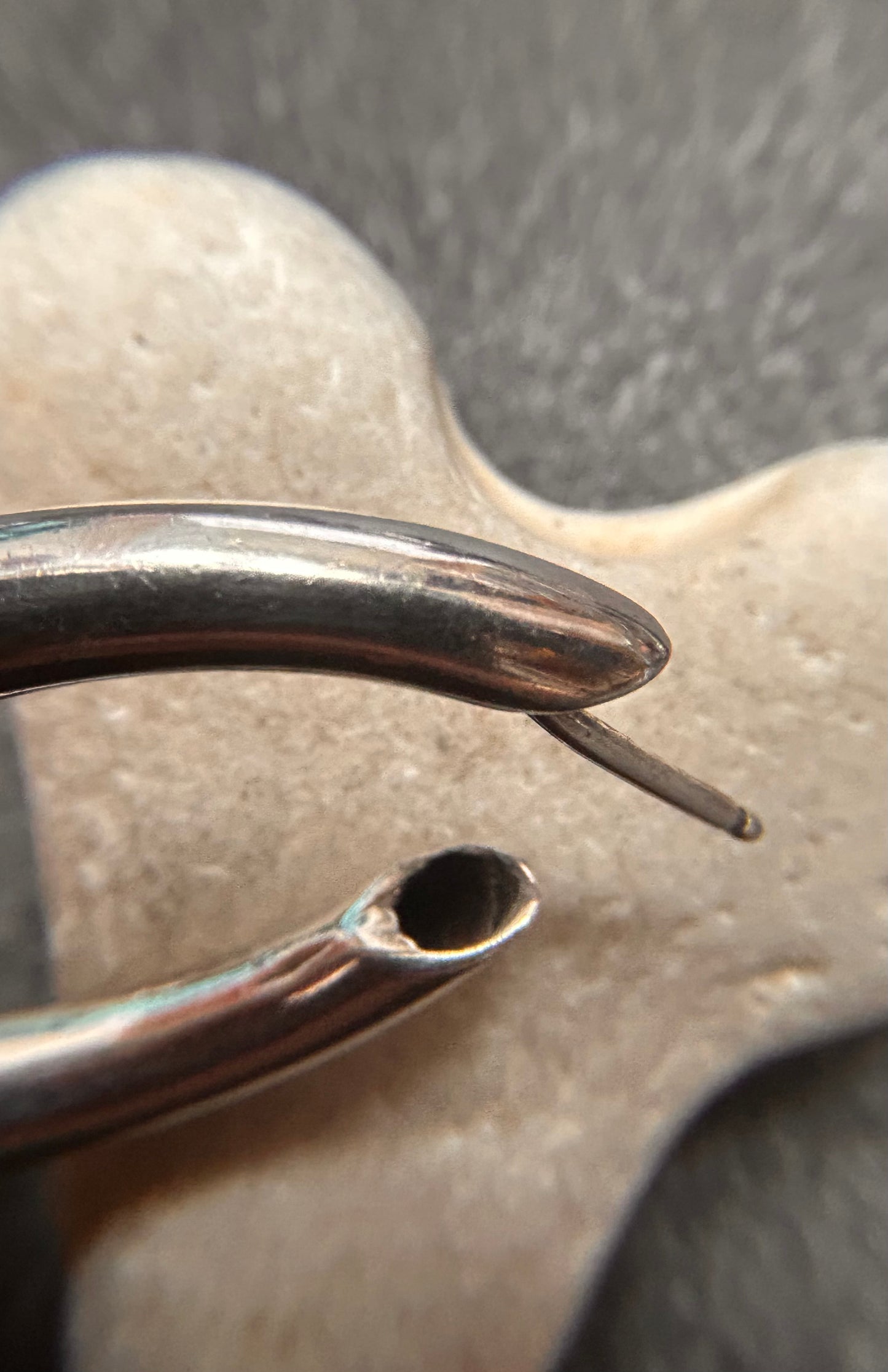 Vintage Sterling hoops with the perfect balance of elegance and everyday wearability.