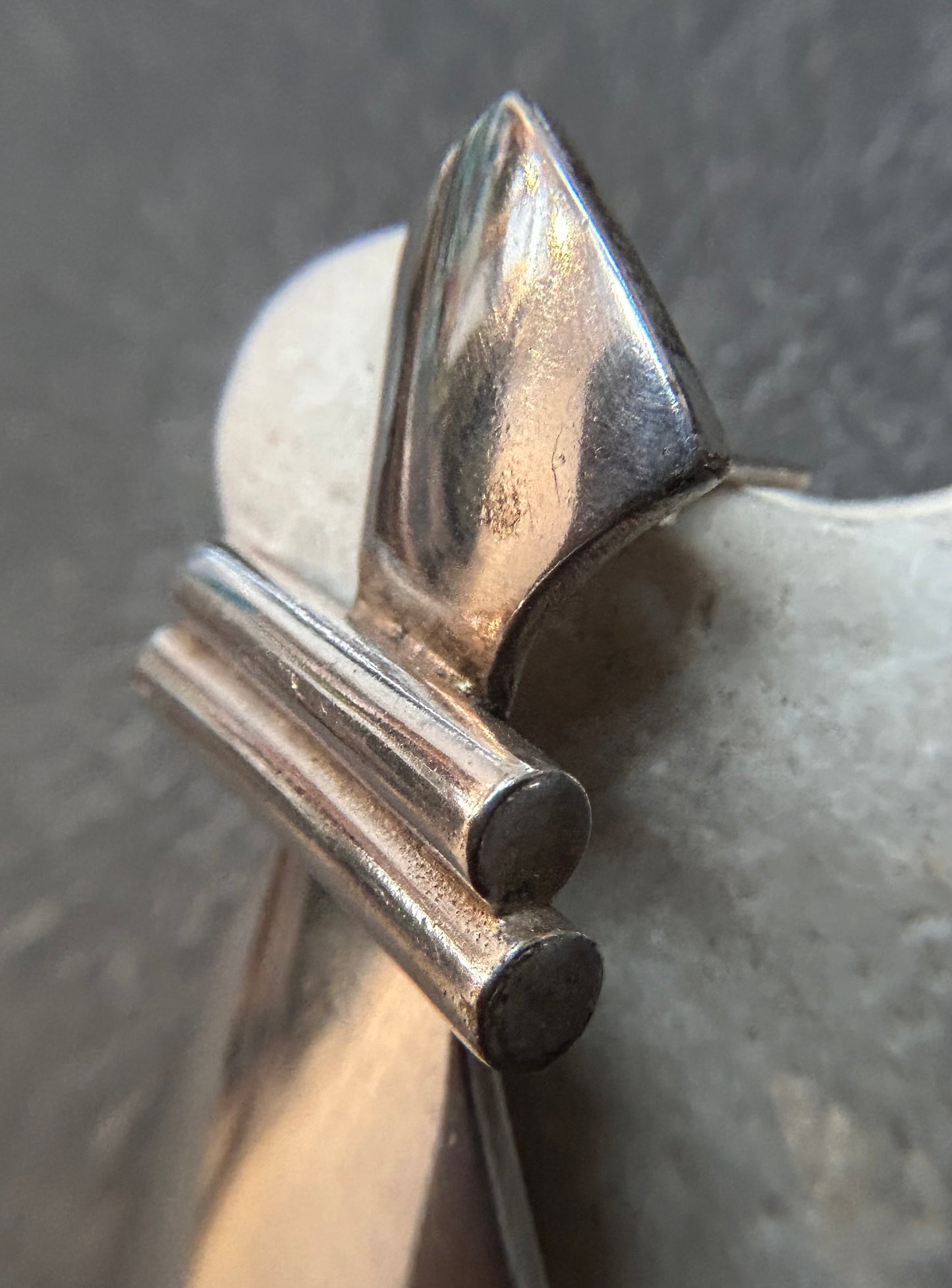 Artisan Vintage Sterling Silver Statement Earrings.