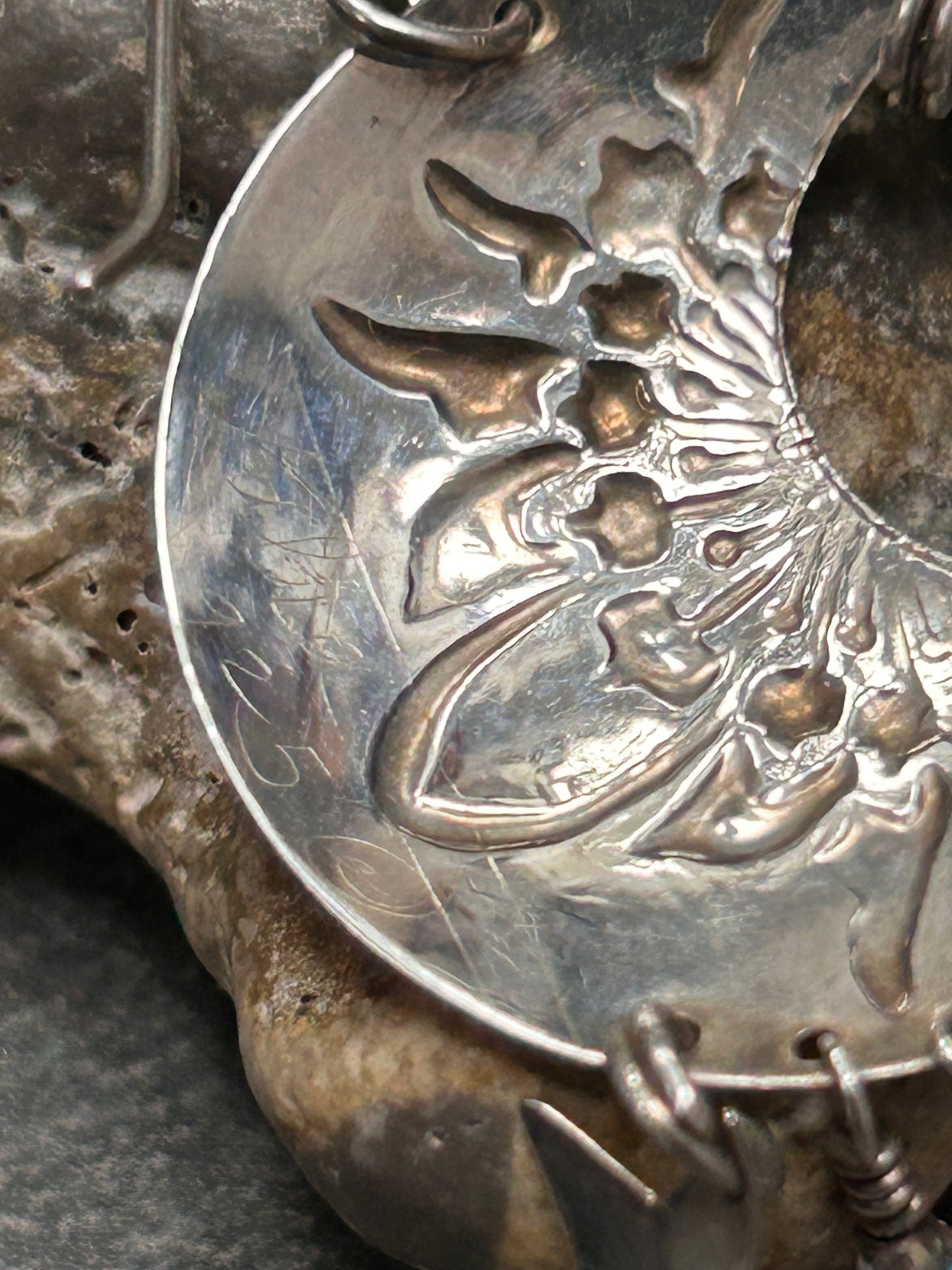 Fantastic Sterling silver Vintage Celestial Earrings by Tabra – Circa 1980s