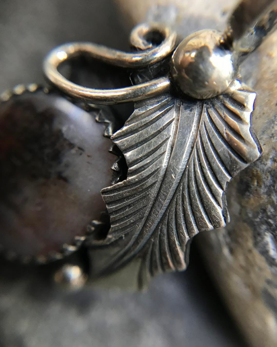 Vintage Native American sterling silver pendant by Nelson