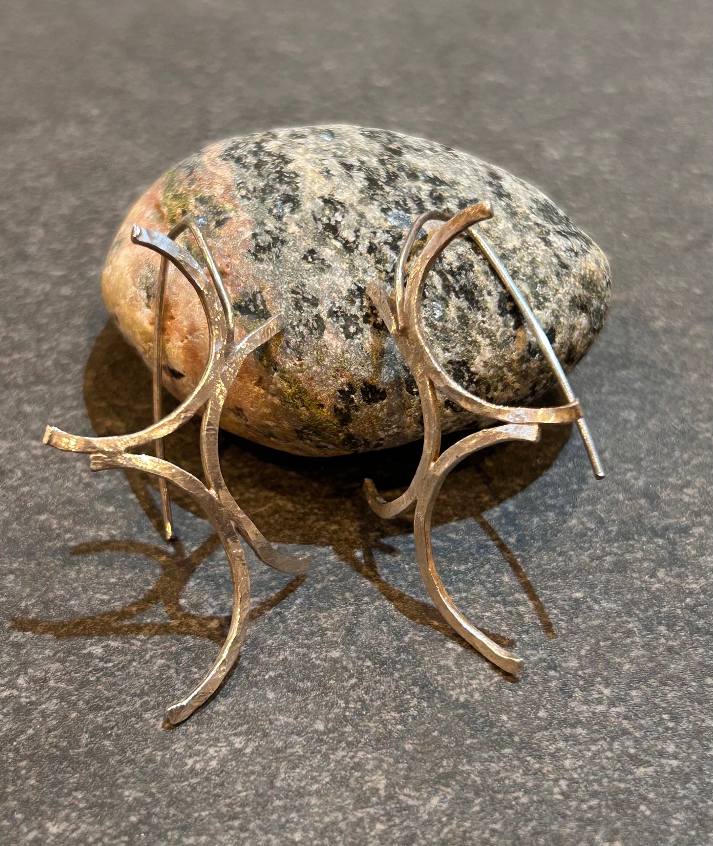 A truly timeless pair of artisan vintage sterling silver earrings