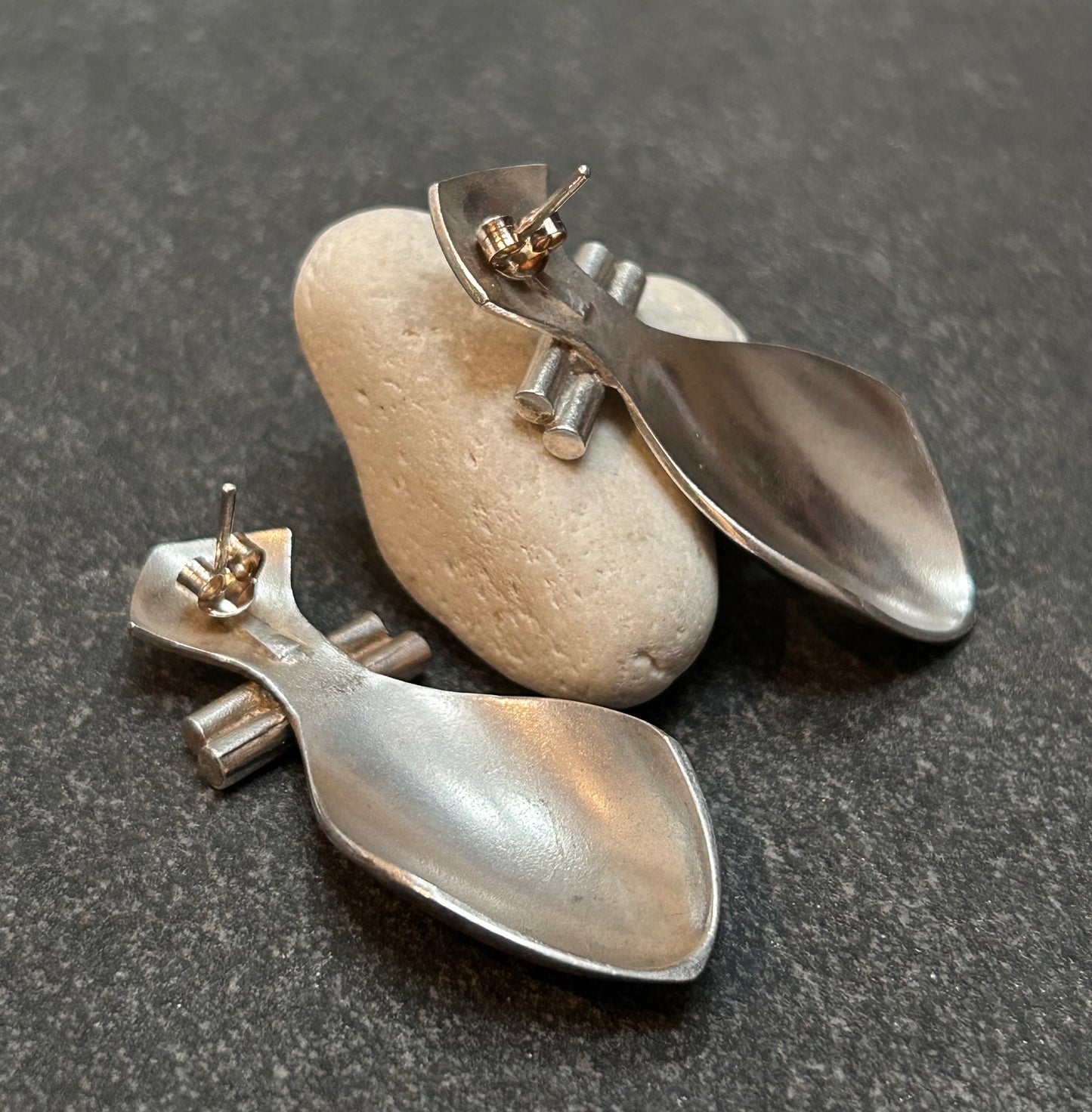 Artisan Vintage Sterling Silver Statement Earrings.