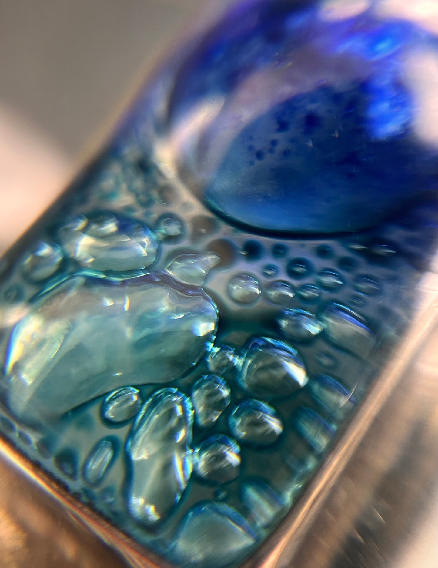 An absolutely fabulous vintage artisan glass bracelet.