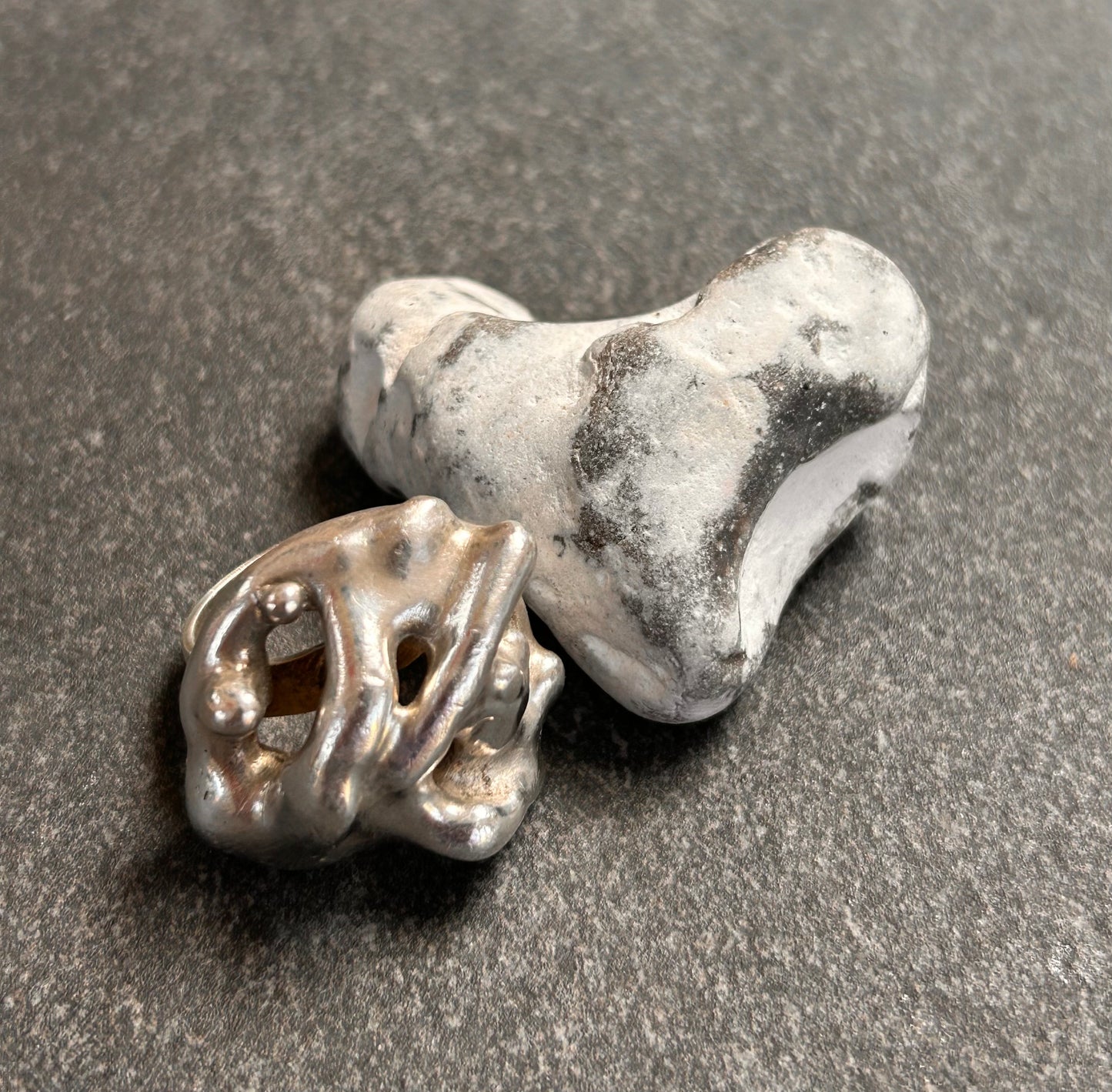 Amazing statement heavy vintage sterling silver ring