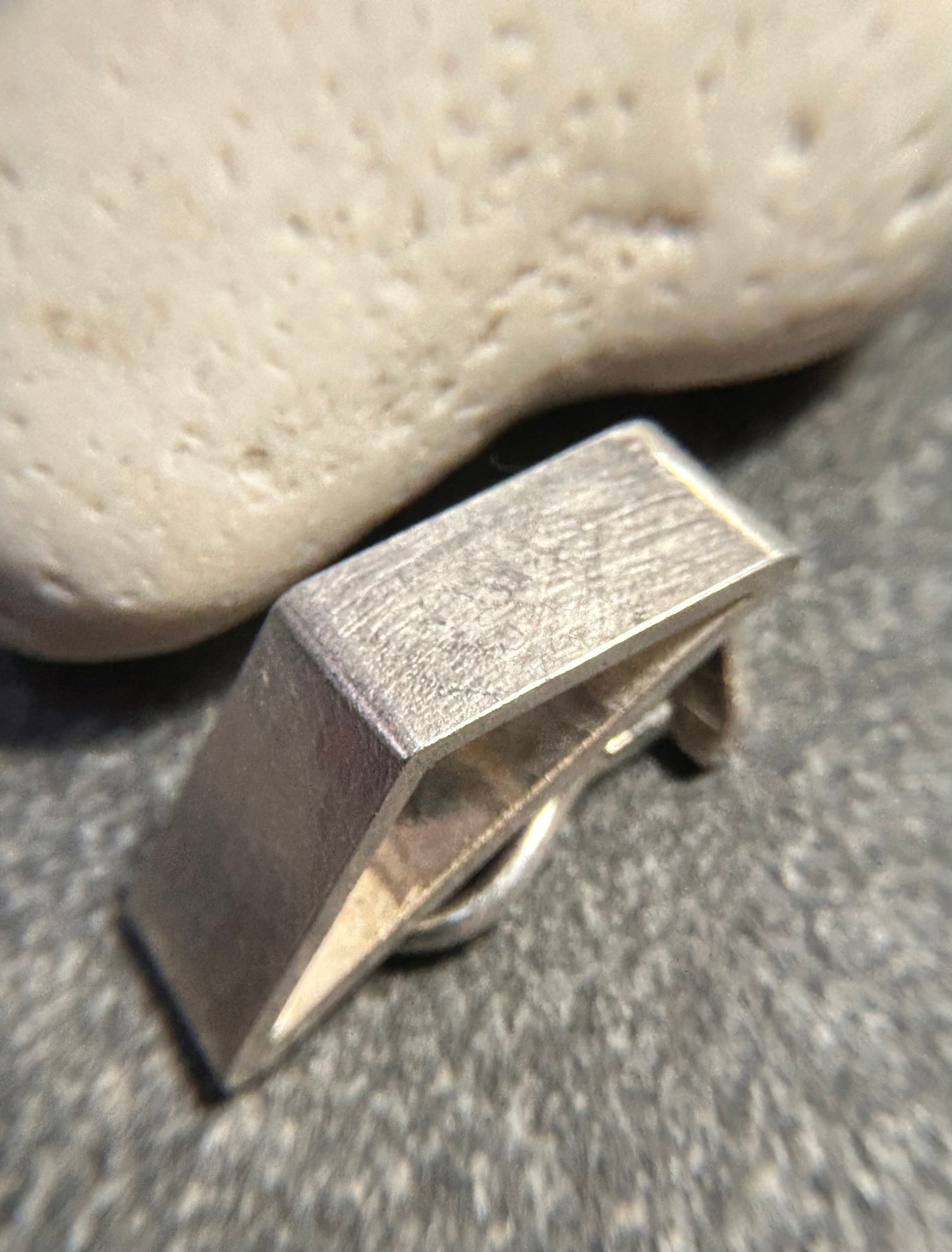 Exquisite pair of vintage Danish sterling silver clip earrings