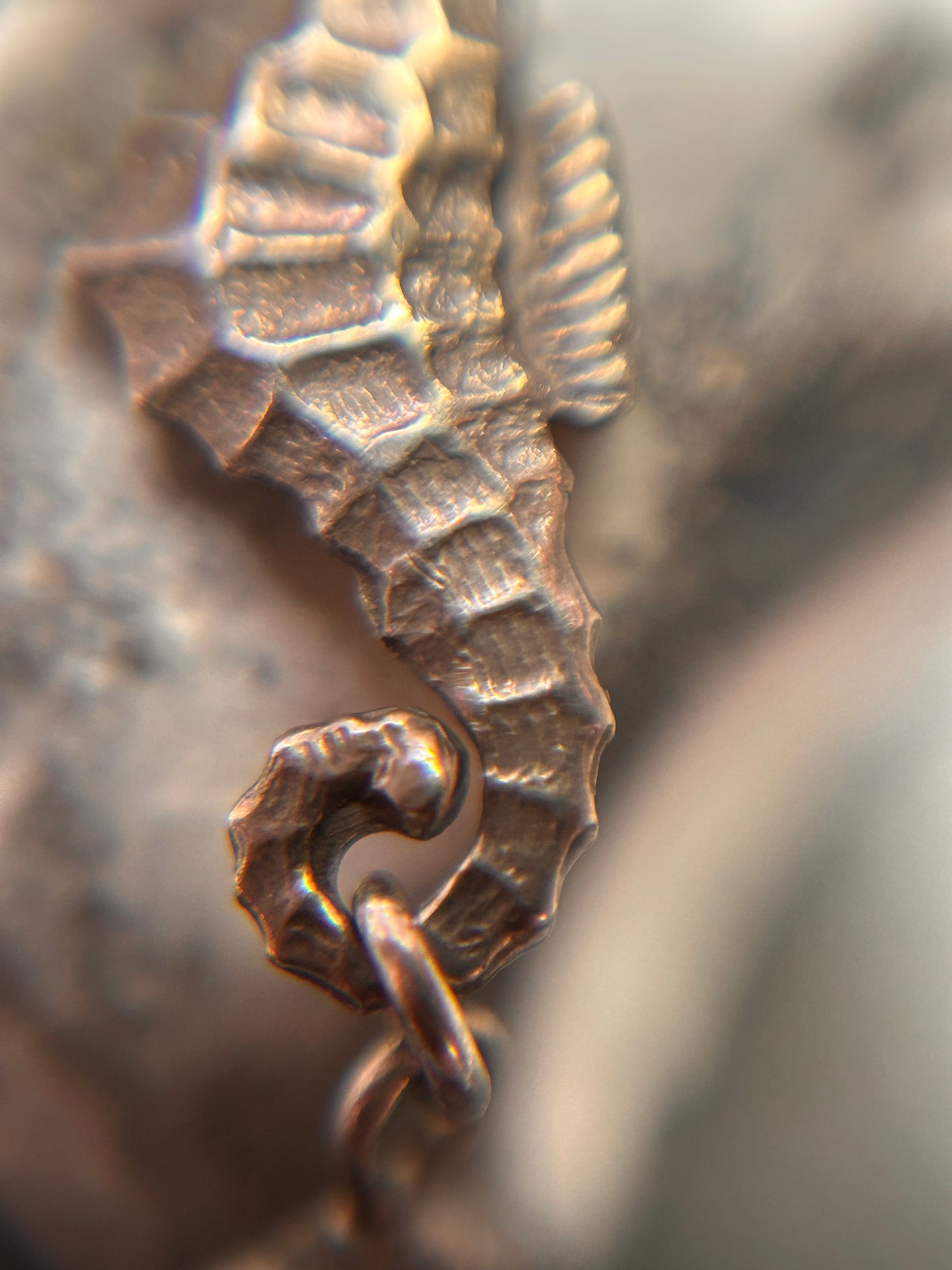 A truly enchanting vintage sterling silver bracelet, featuring four exquisitely detailed seahorses