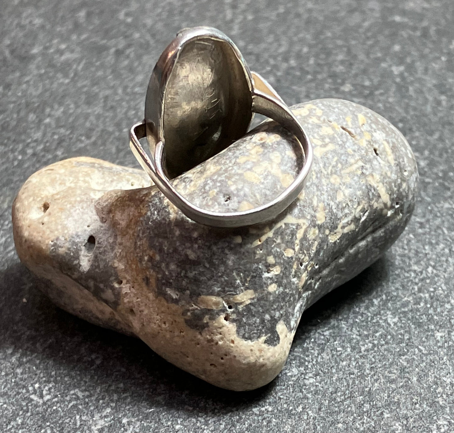 Vintage handmade sterling silver ring.